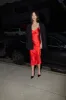 V-NECK SATIN SLIP DRESS sold by OAK AND FORT
