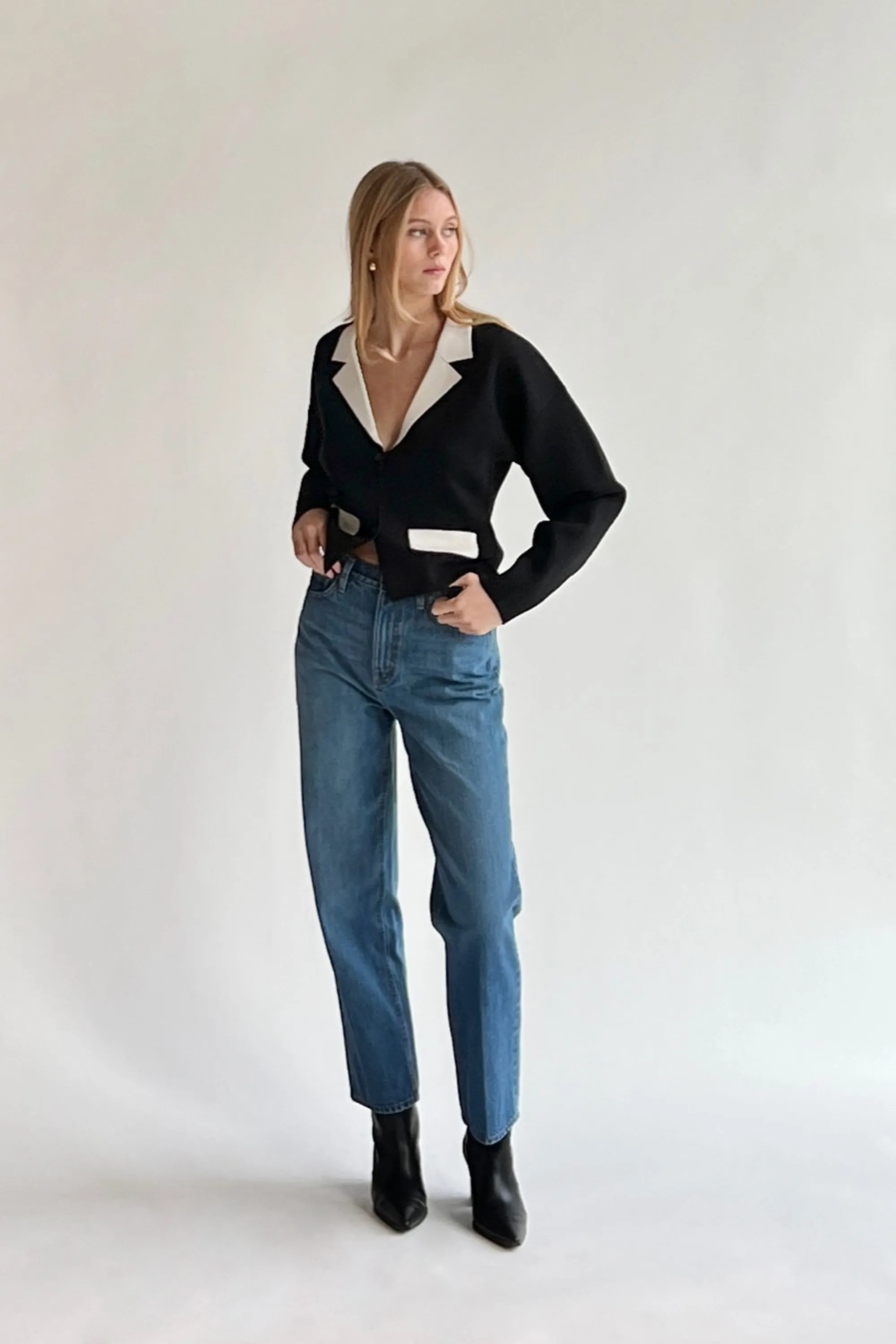 COLLARED CARDIGAN sold by OAK AND FORT product image thumbnail 2