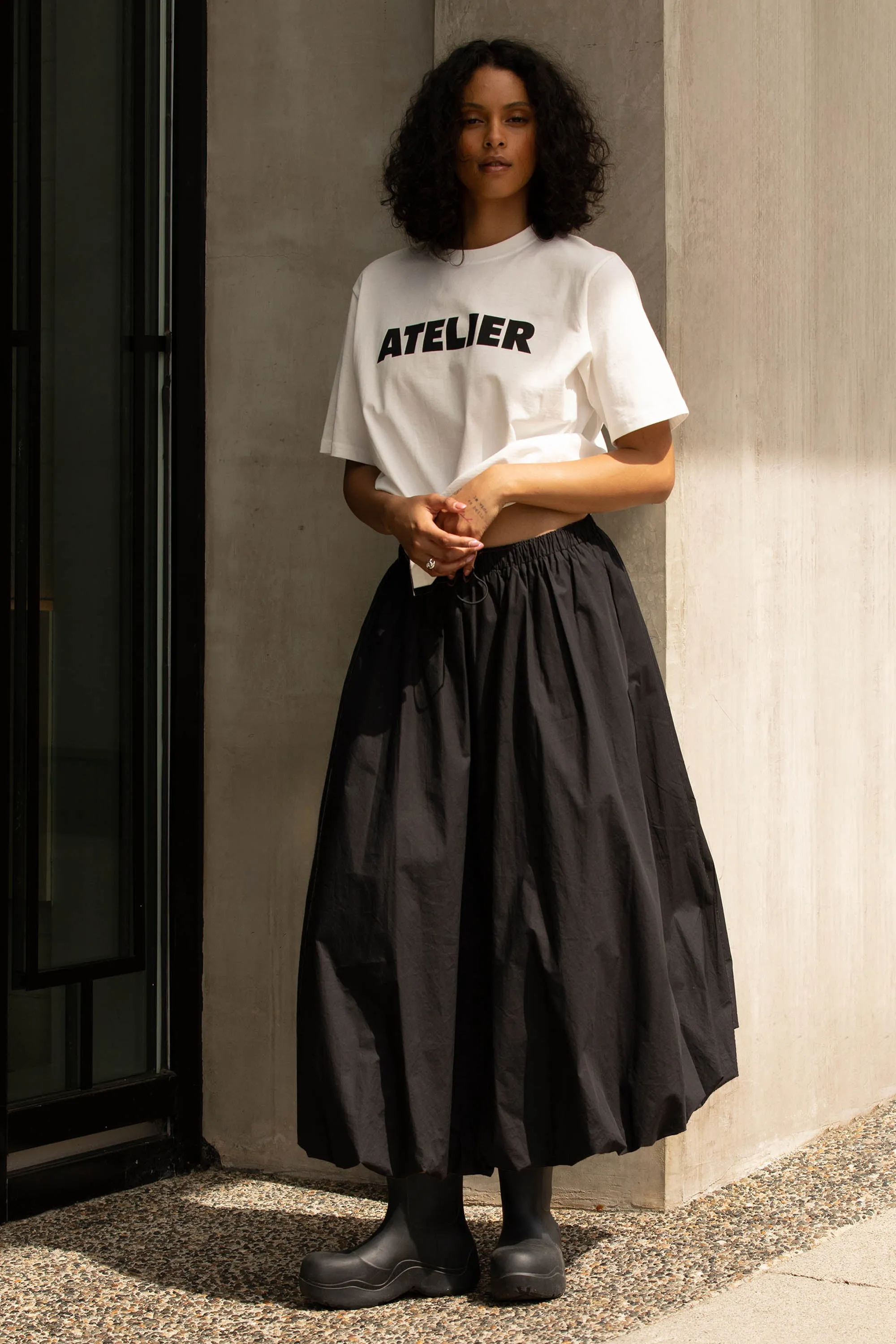 BUBBLE HEM MAXI SKIRT sold by OAK AND FORT product image thumbnail 2