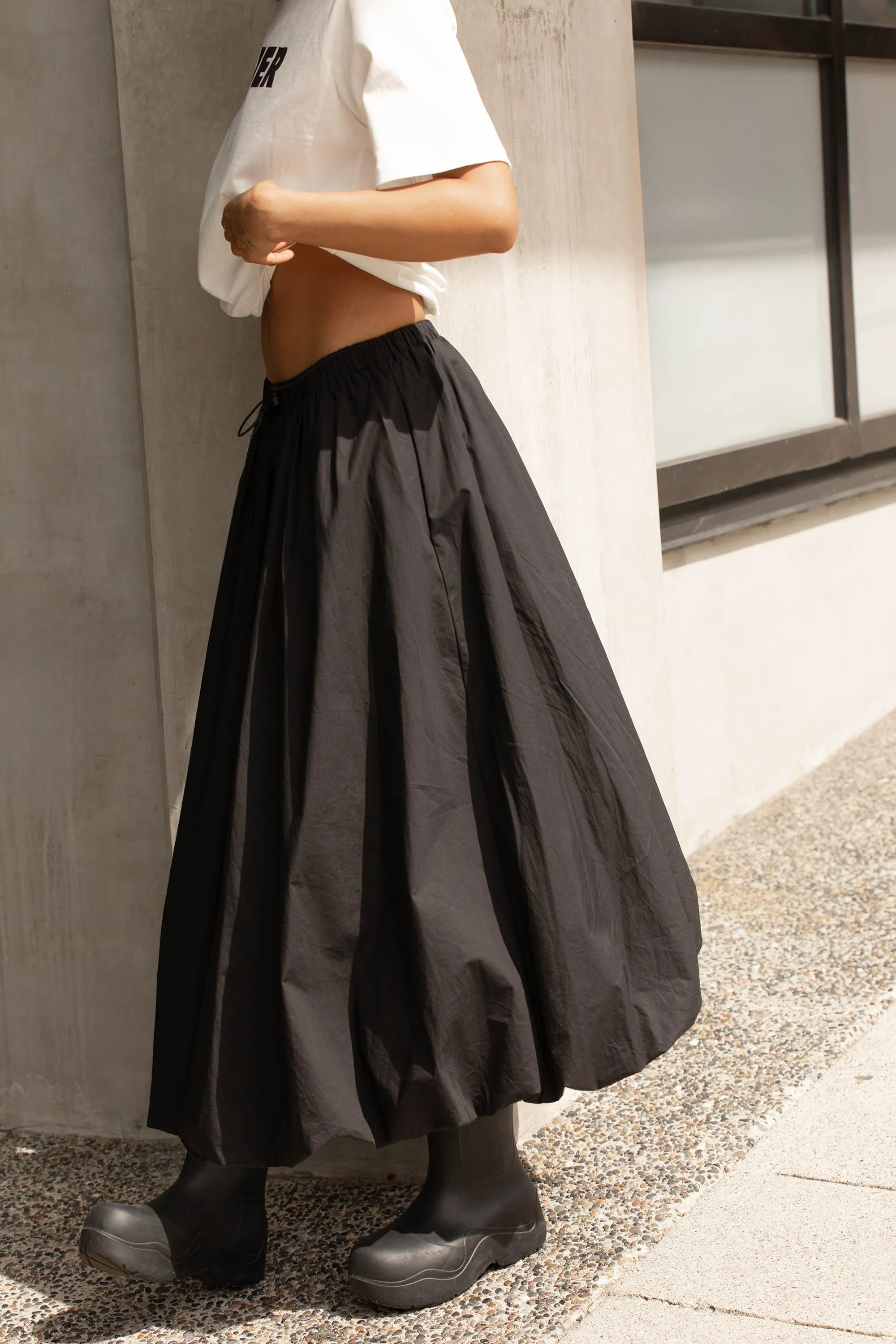 BUBBLE HEM MAXI SKIRT sold by OAK AND FORT product image thumbnail 3
