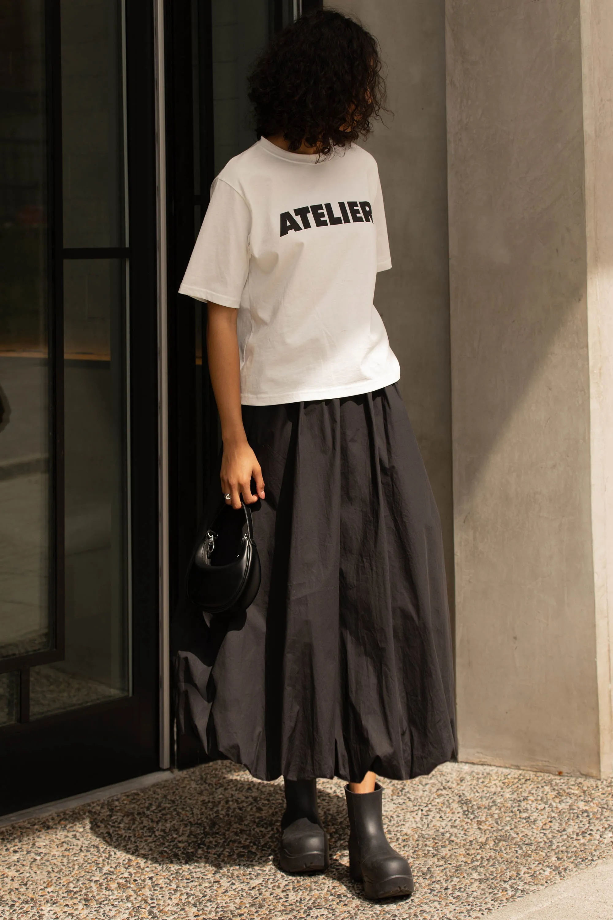 BUBBLE HEM MAXI SKIRT sold by OAK AND FORT product image thumbnail 4