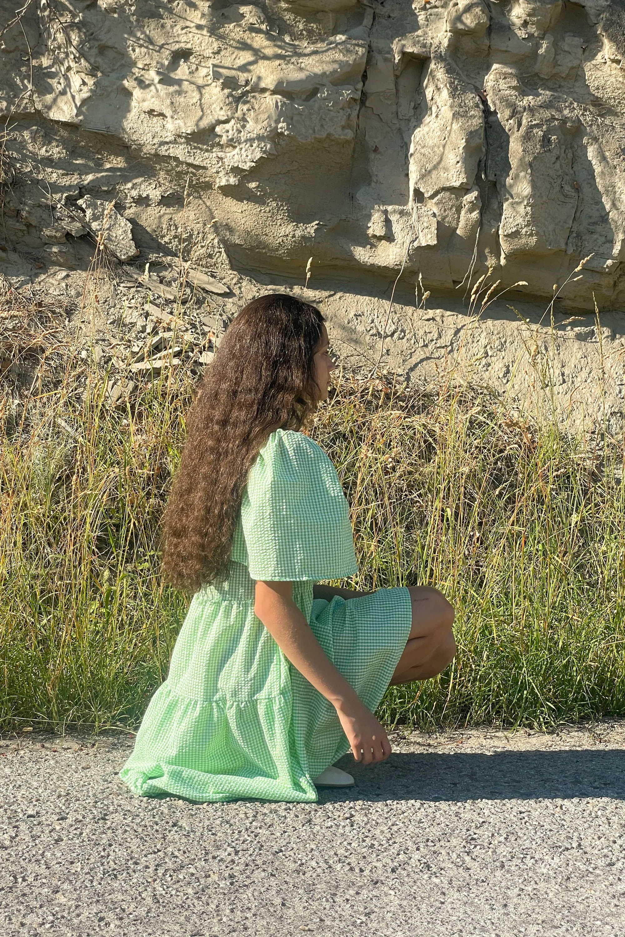 OVERSIZED GINGHAM MIDI DRESS sold by OAK AND FORT product image thumbnail 2