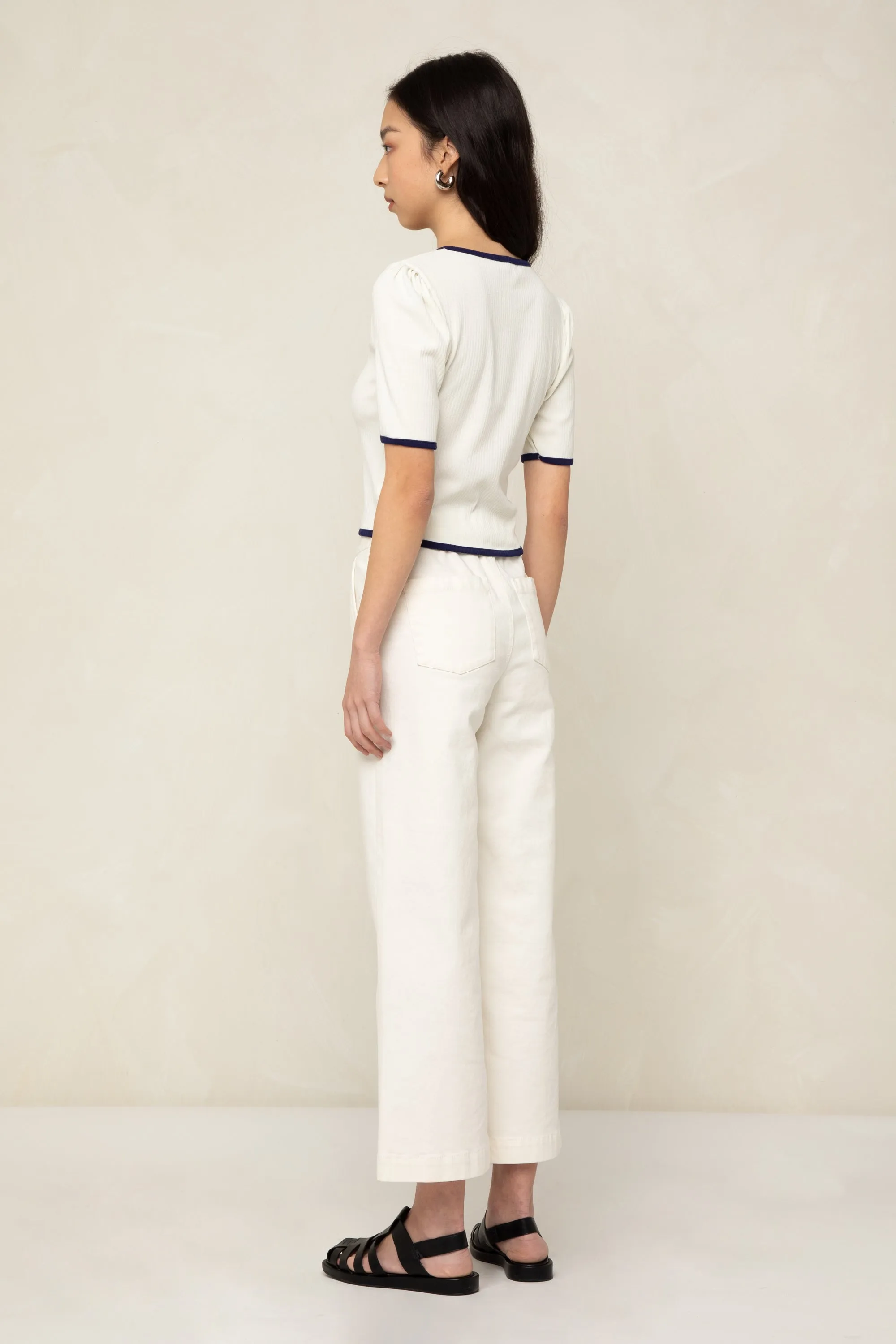 CONTRAST TRIM TEE sold by OAK AND FORT product image thumbnail 4