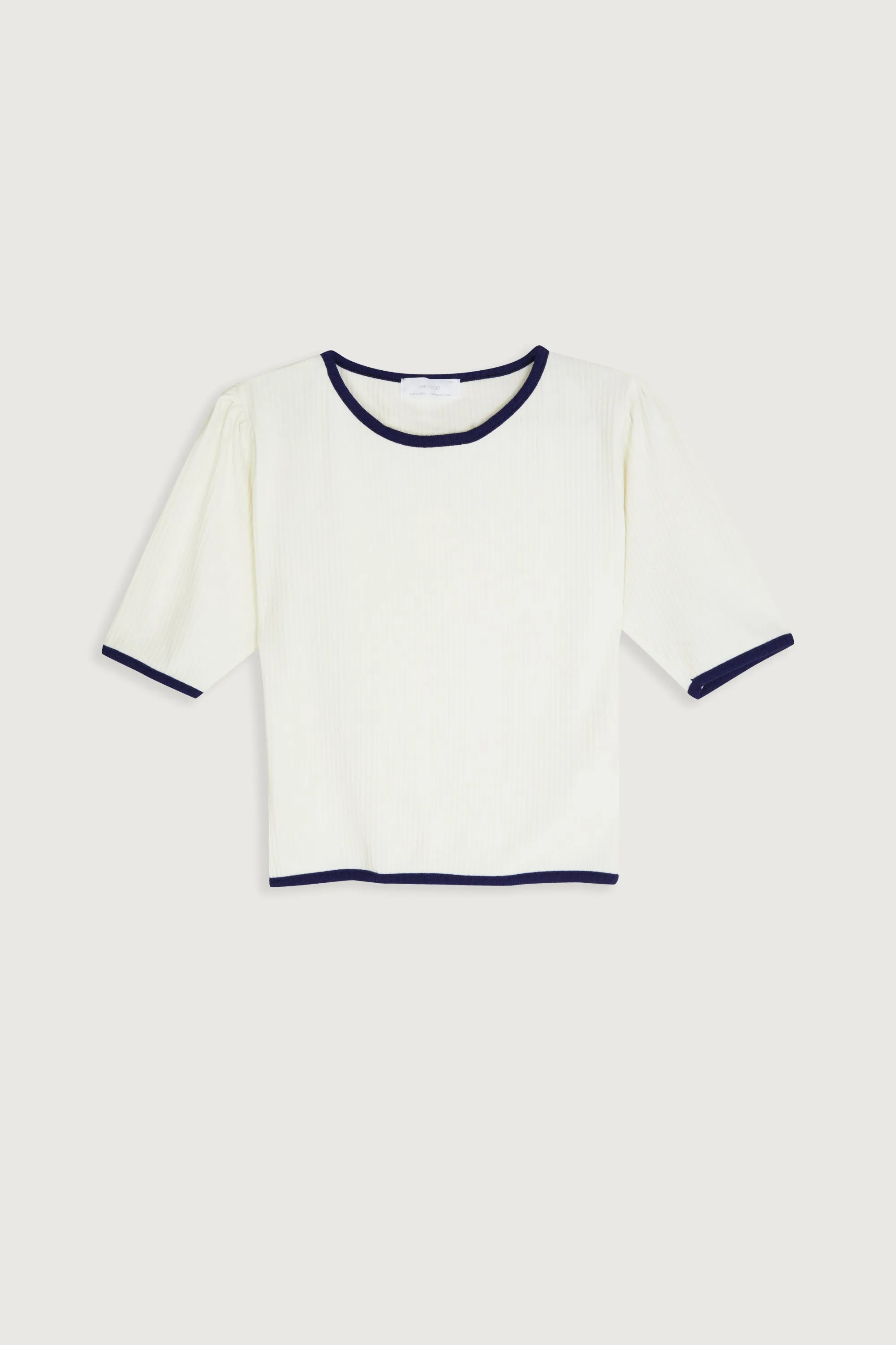 CONTRAST TRIM TEE sold by OAK AND FORT product image thumbnail 5
