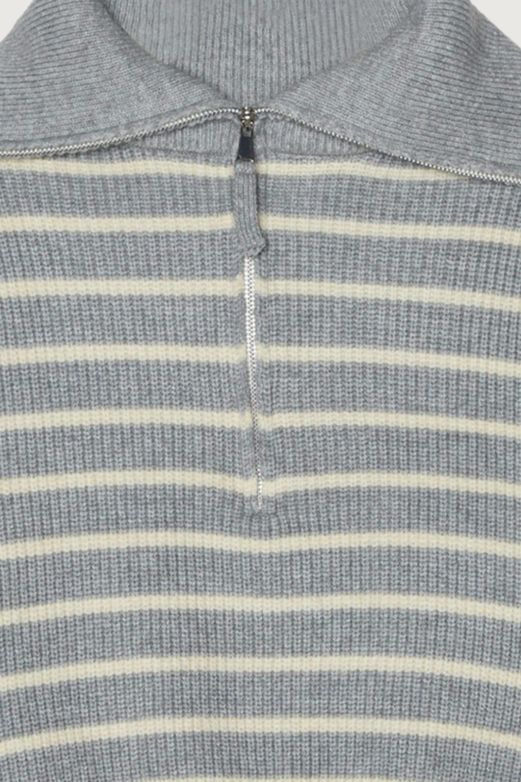 STRIPED HALF ZIP SWEATER sold by OAK AND FORT product image thumbnail 5