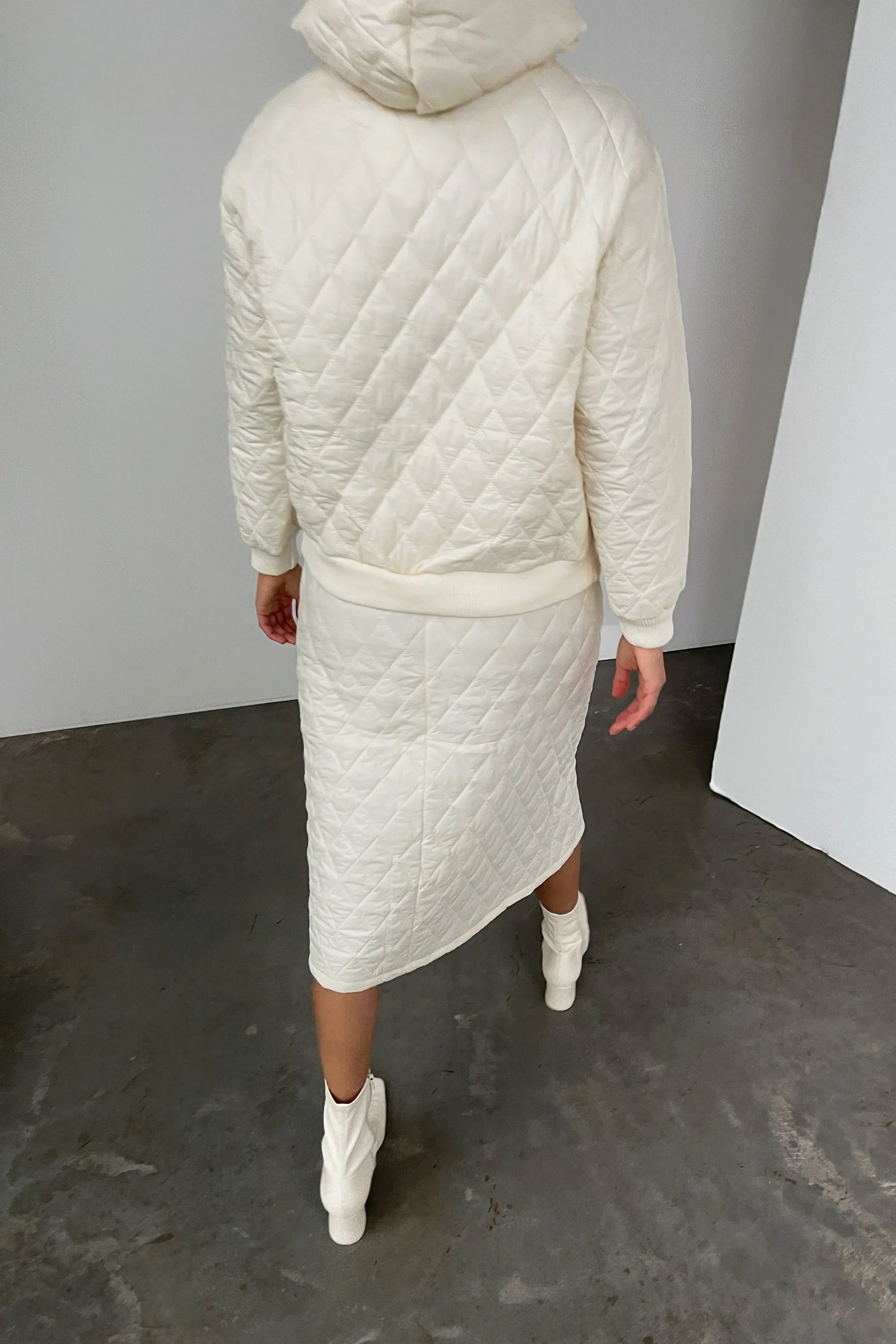 QUILTED HOODIE sold by OAK AND FORT product image thumbnail 4