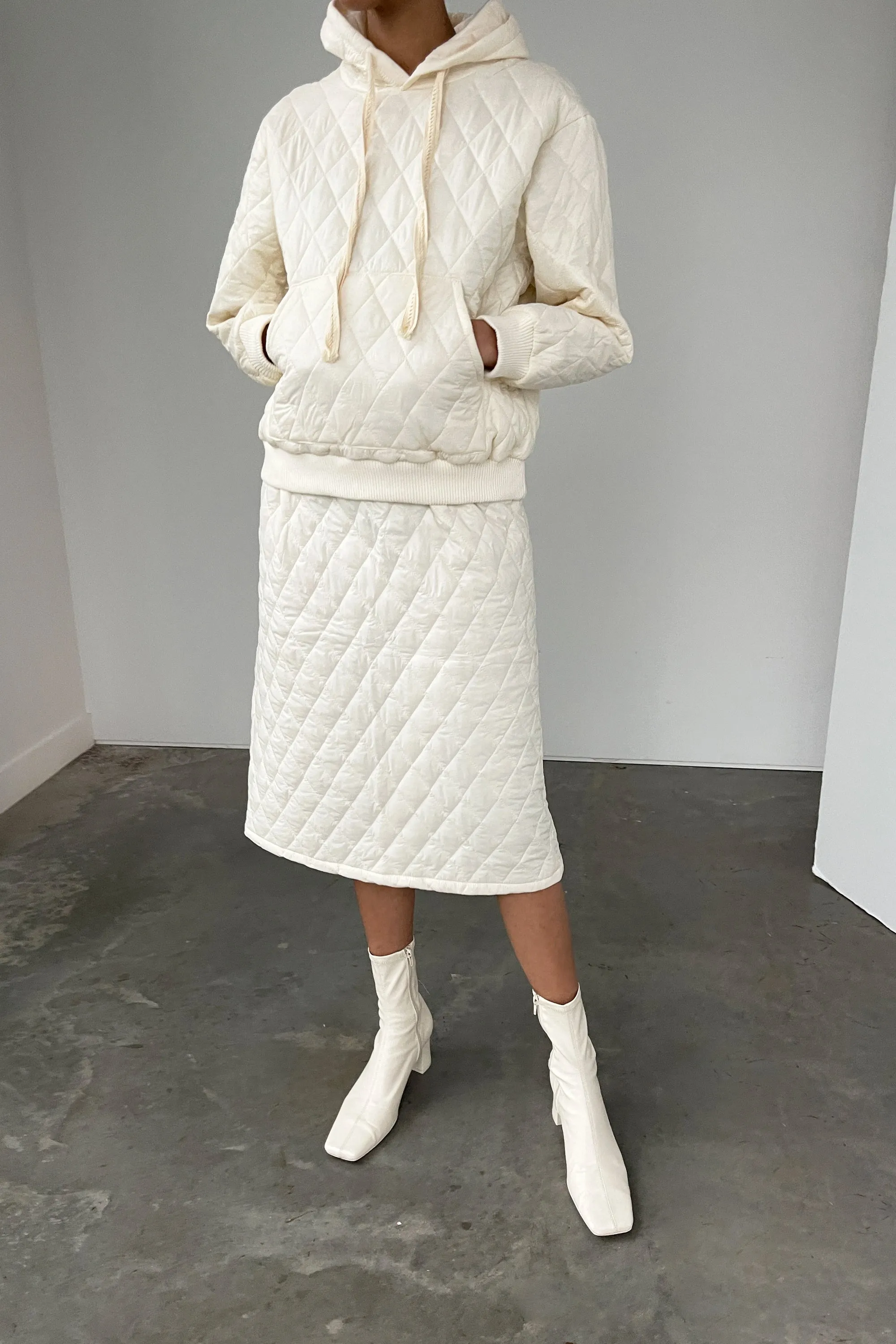 QUILTED HOODIE sold by OAK AND FORT product image thumbnail 2