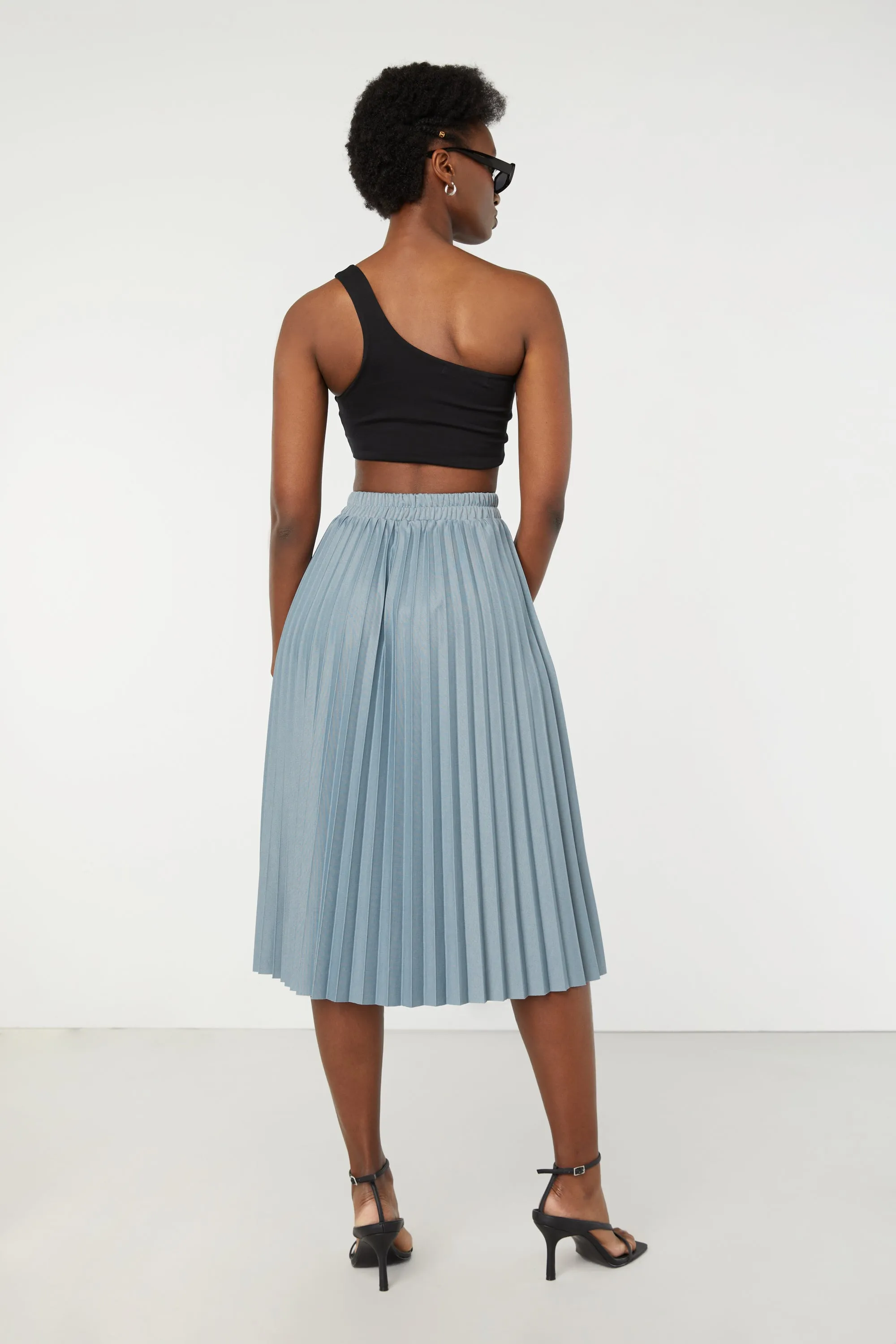 MIDI PLEATED SKIRT sold by OAK AND FORT product image thumbnail 5