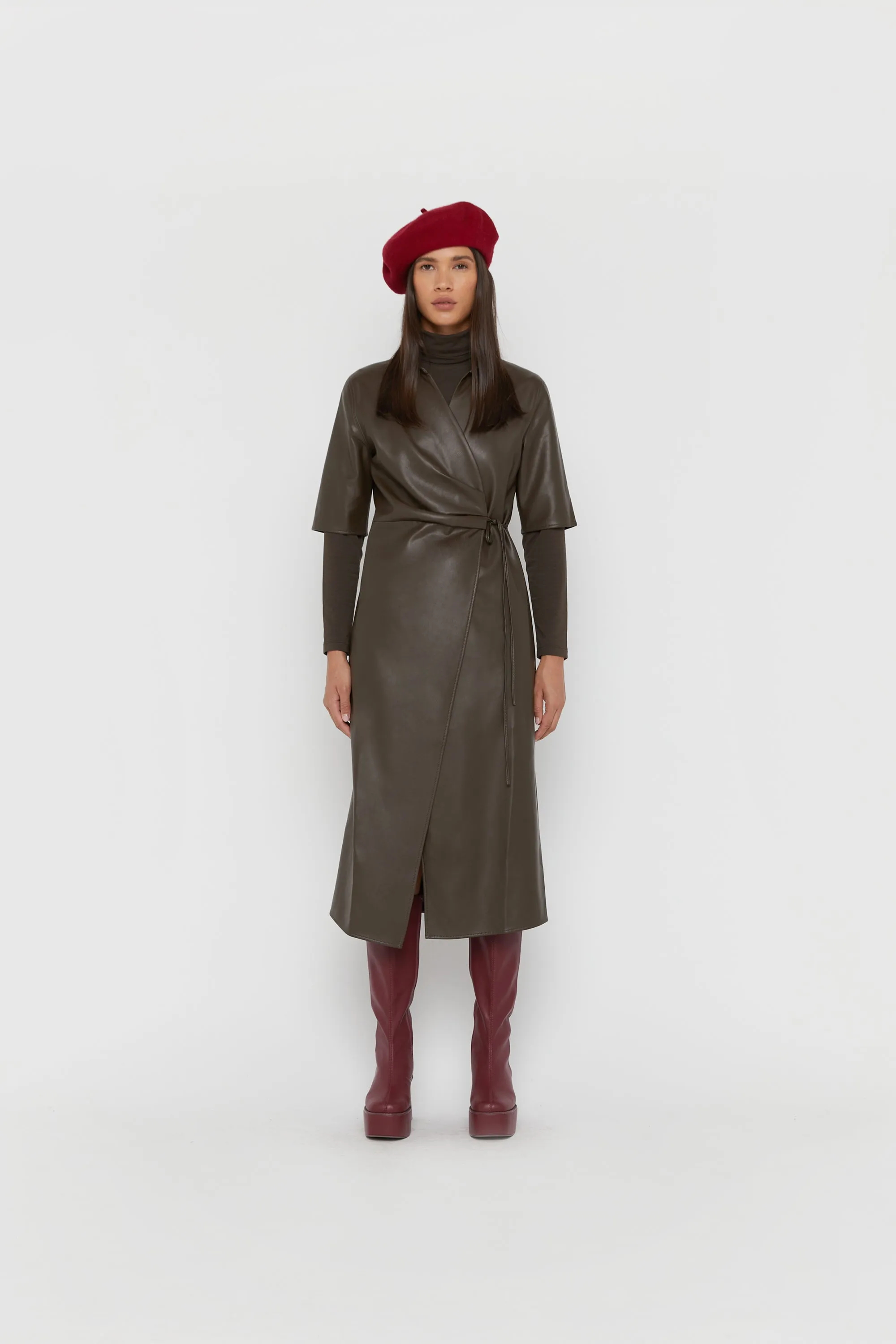 WOOL BLEND BERET sold by OAK AND FORT product image thumbnail 3