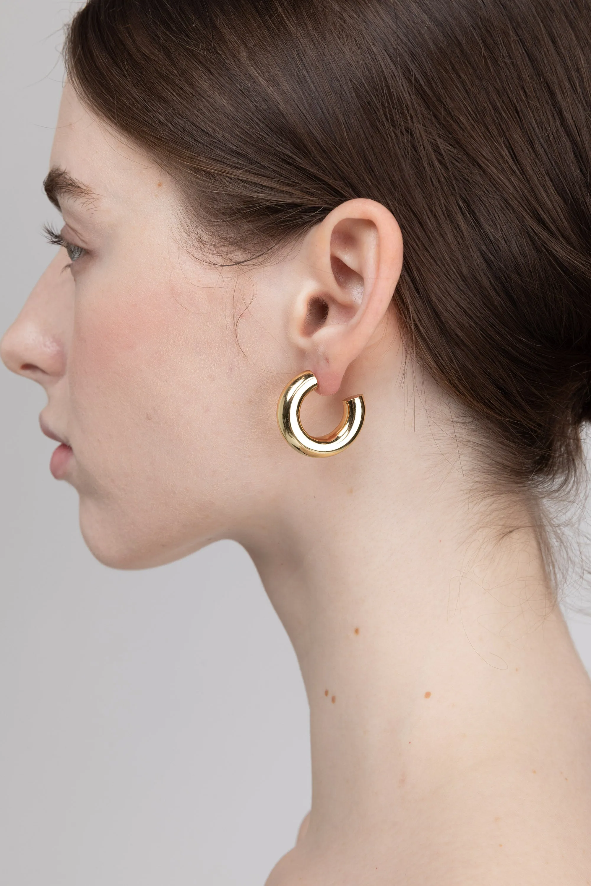 THICK HOOP EARRINGS sold by OAK AND FORT product image thumbnail 3