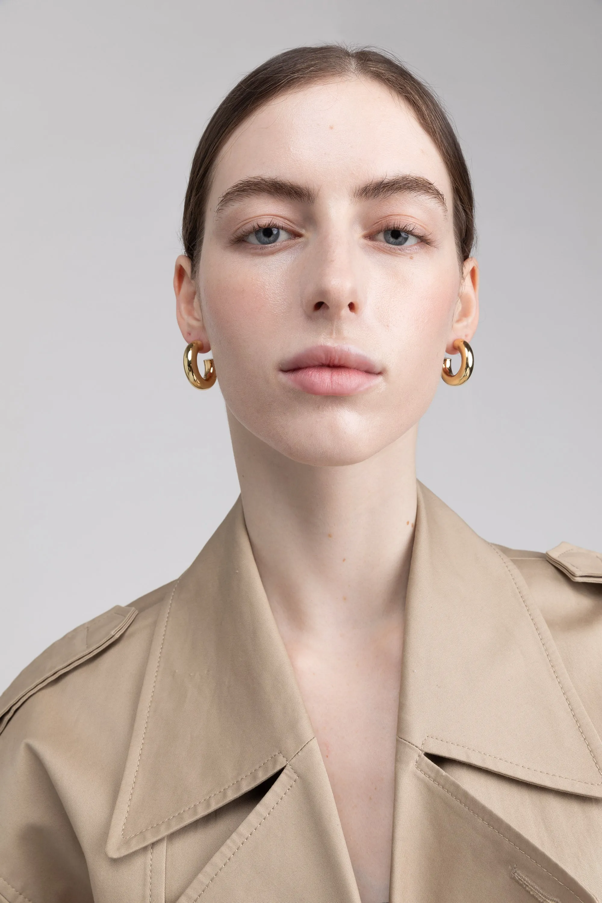 THICK HOOP EARRINGS sold by OAK AND FORT product image thumbnail 2