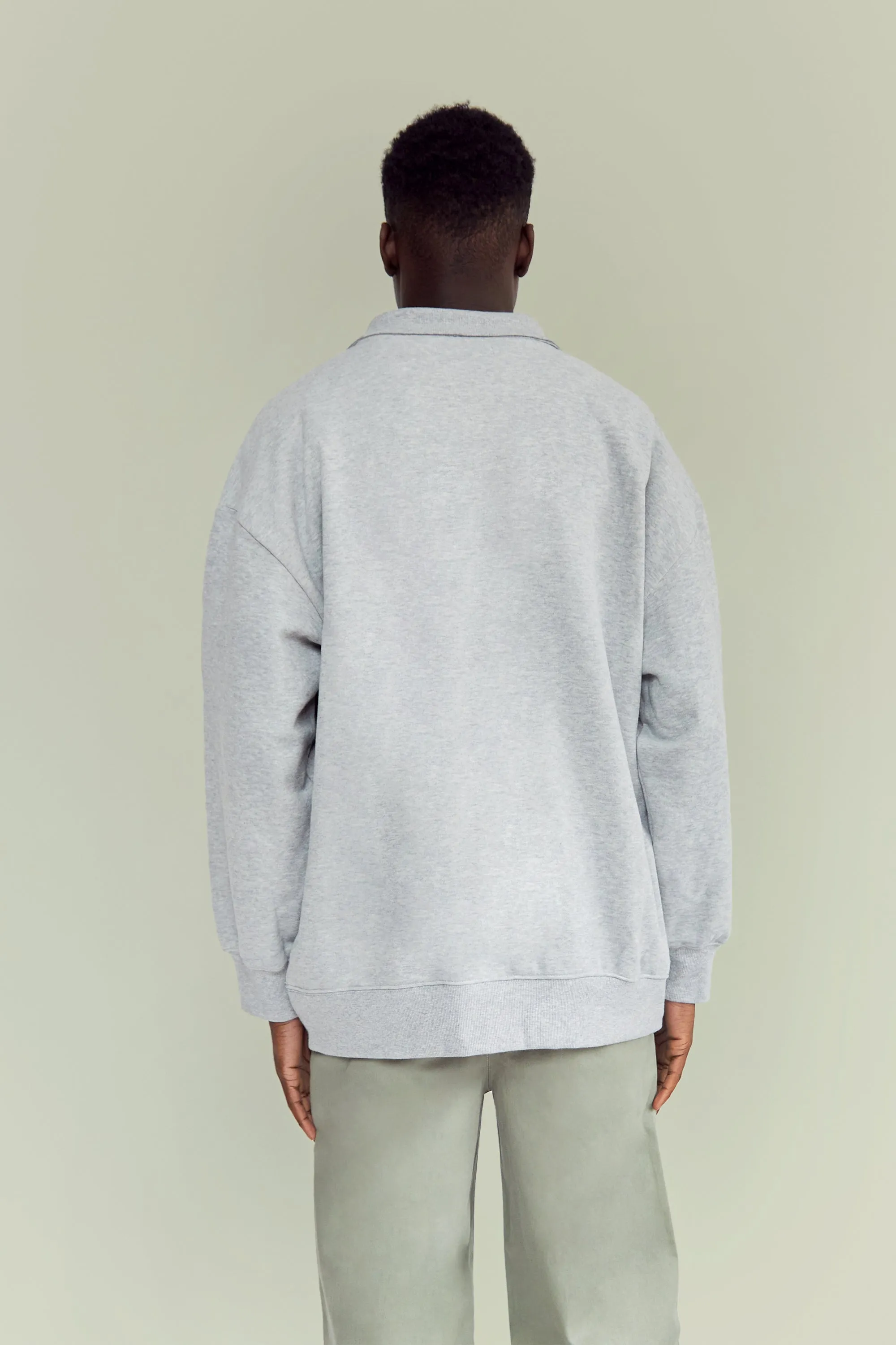 COLLARED HALF-ZIP SWEATSHIRT sold by OAK AND FORT product image thumbnail 5