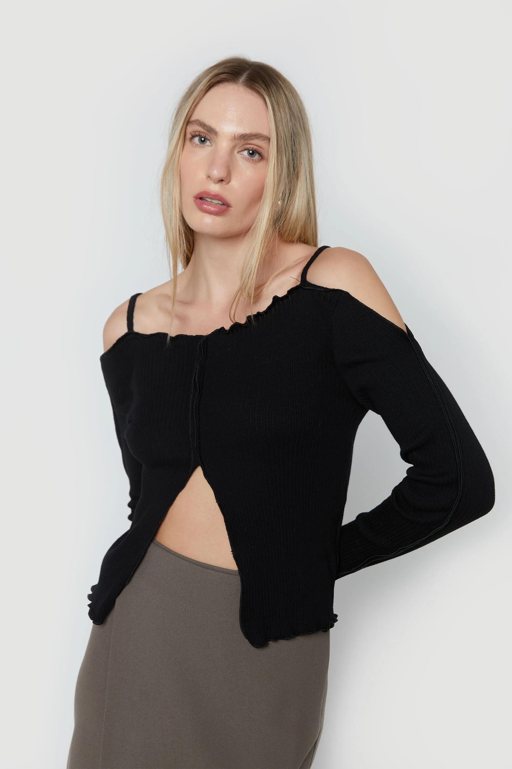 OFF-SHOULDER TOP sold by OAK AND FORT product image thumbnail 4