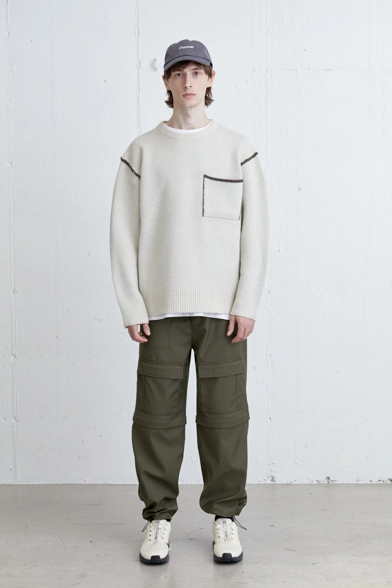 CONTRAST TRIM SWEATER sold by OAK AND FORT