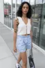 CROPPED OPEN FRONT KNIT TANK sold by OAK AND FORT