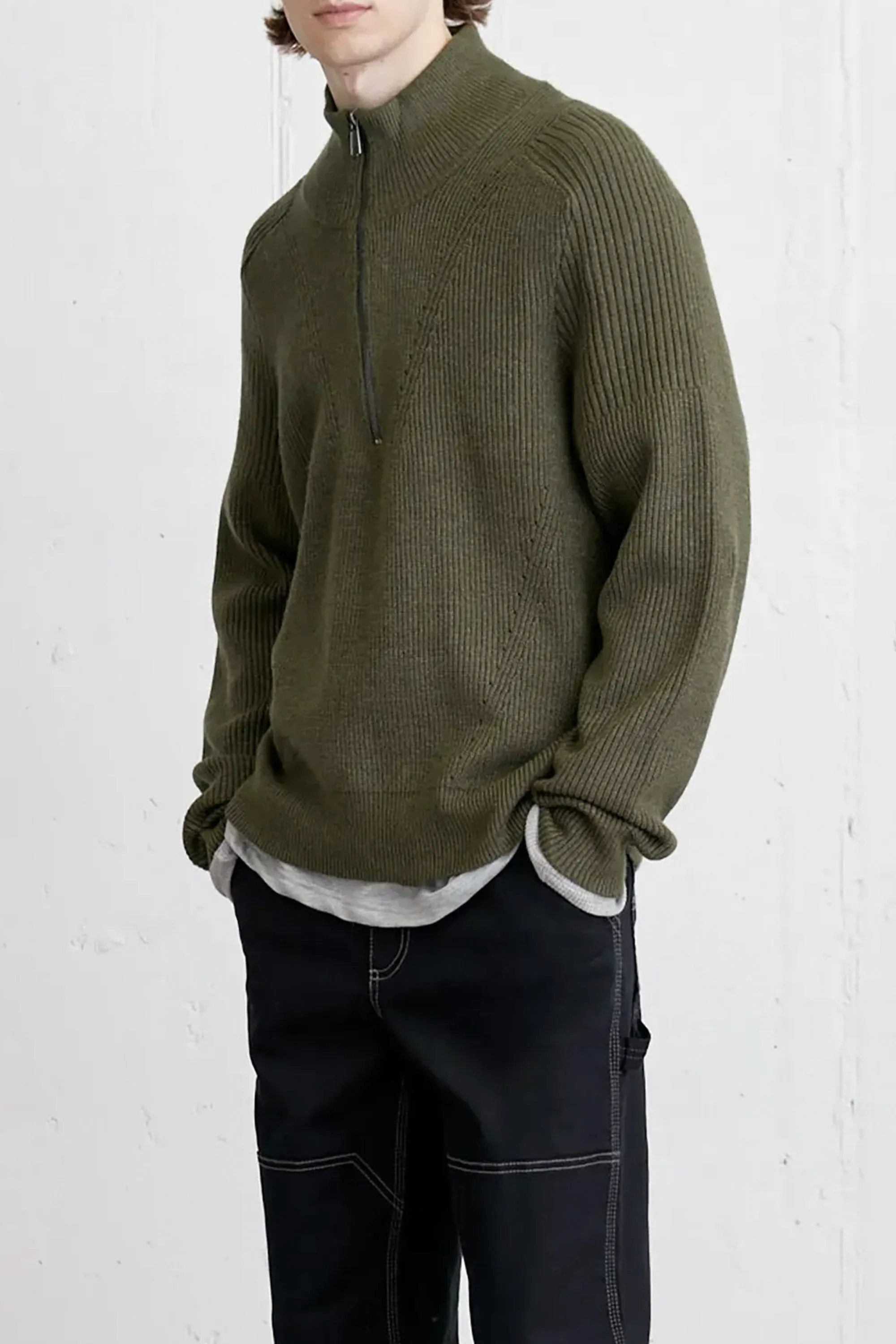 QUARTER ZIP SWEATER sold by OAK AND FORT