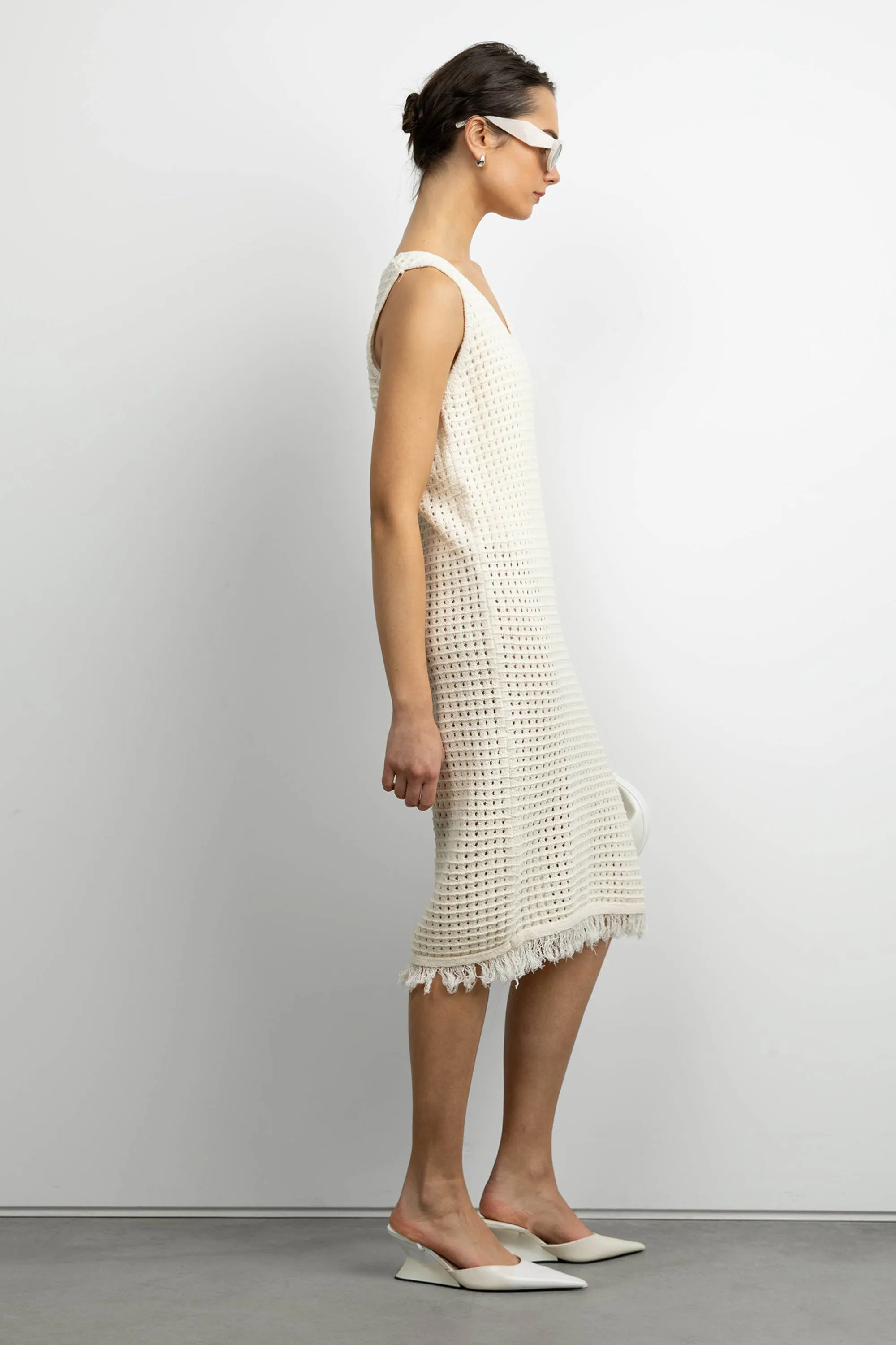 MIDI CROCHET DRESS sold by OAK AND FORT product image thumbnail 3