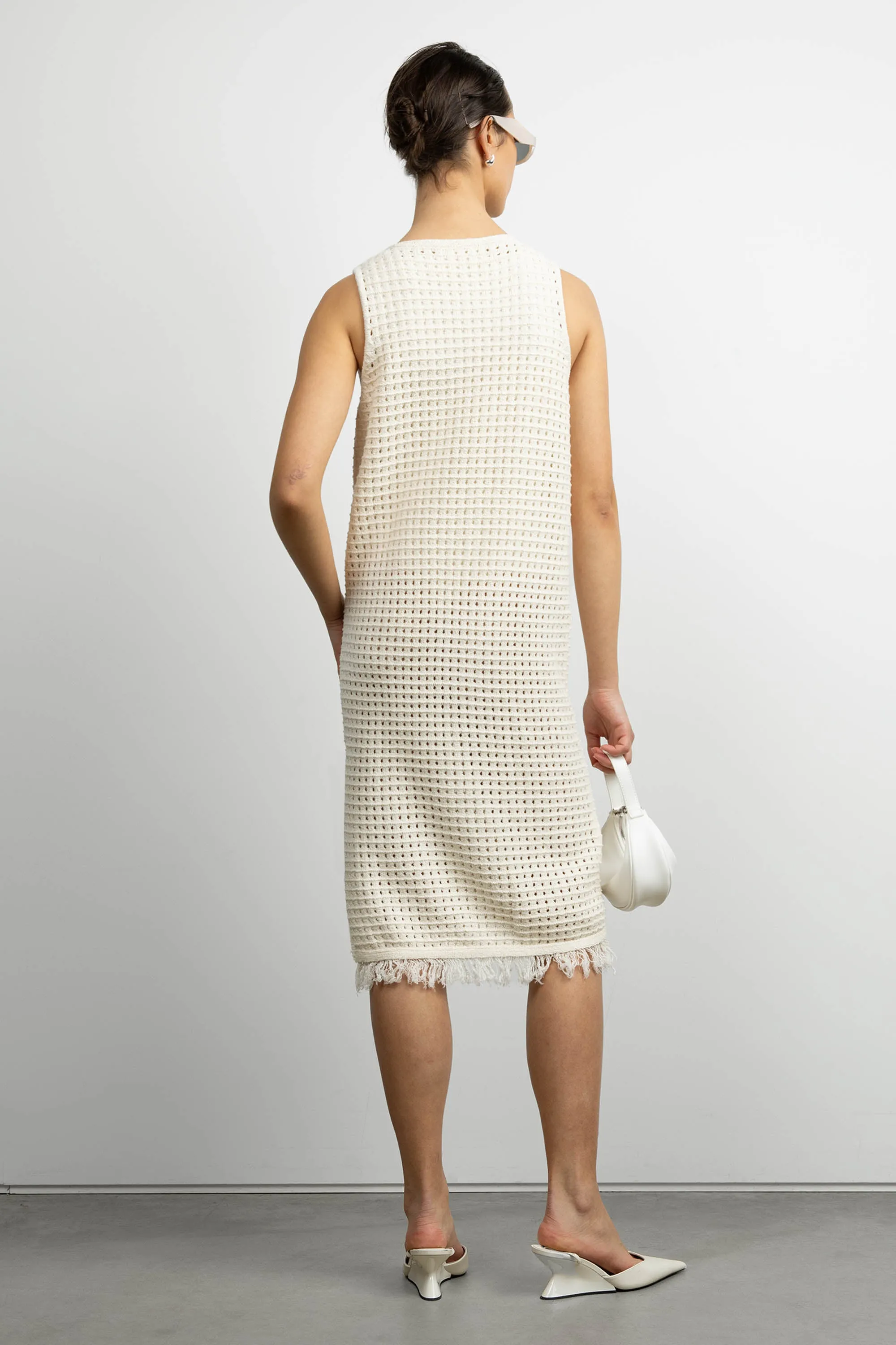 MIDI CROCHET DRESS sold by OAK AND FORT product image thumbnail 5