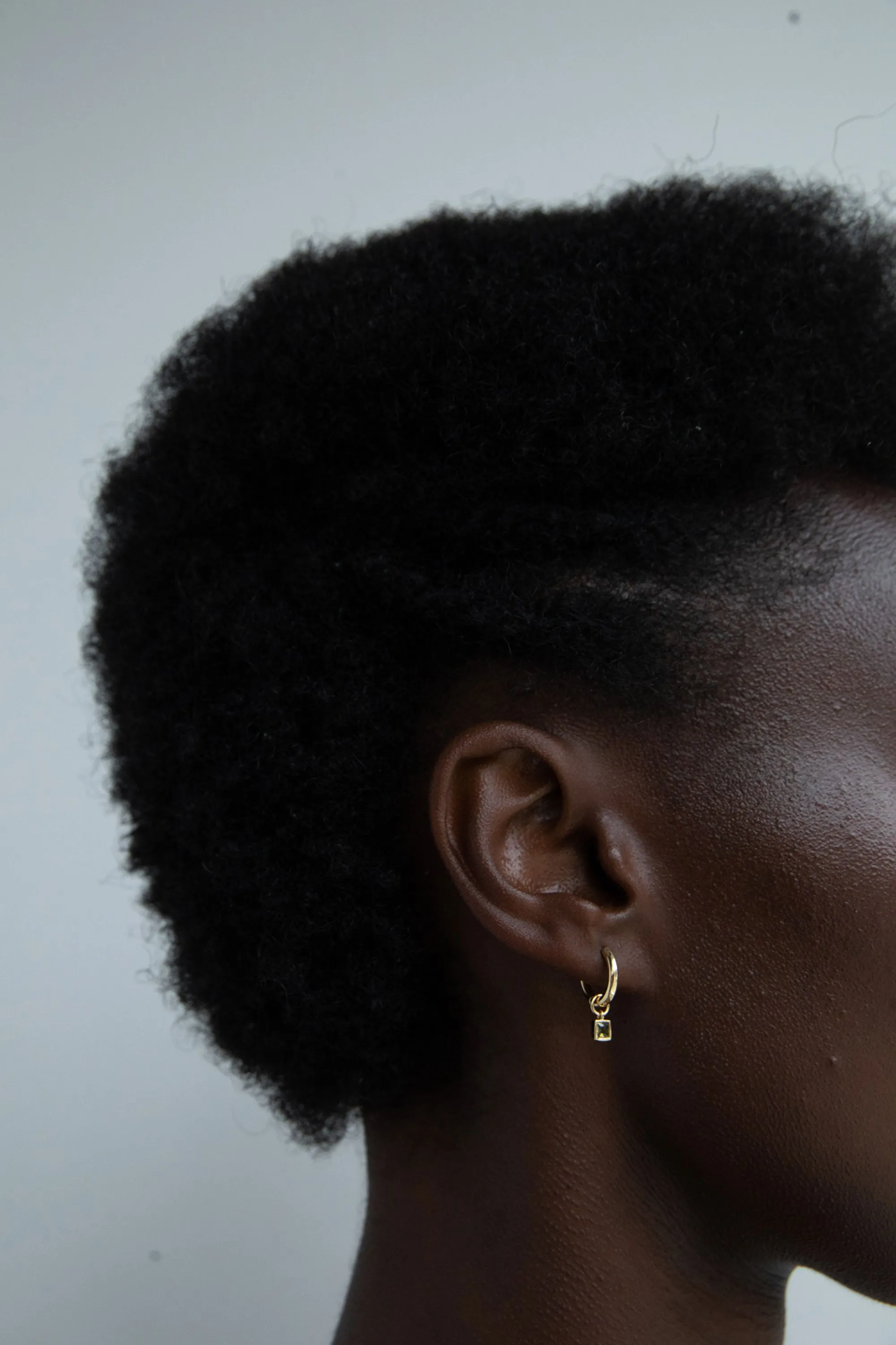 HOOP WITH GEM DROP sold by OAK AND FORT product image thumbnail 2