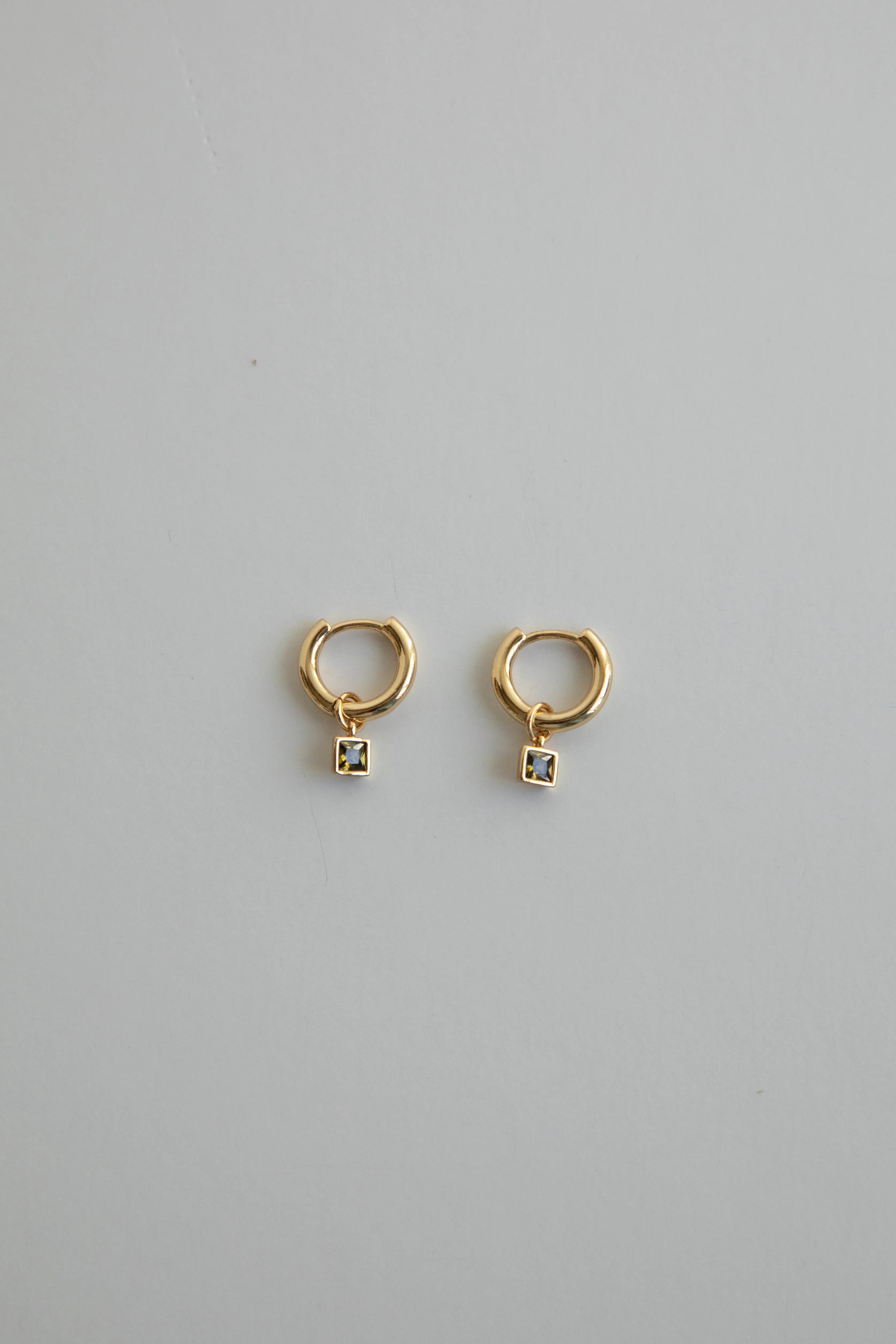 HOOP WITH GEM DROP sold by OAK AND FORT product image thumbnail 4