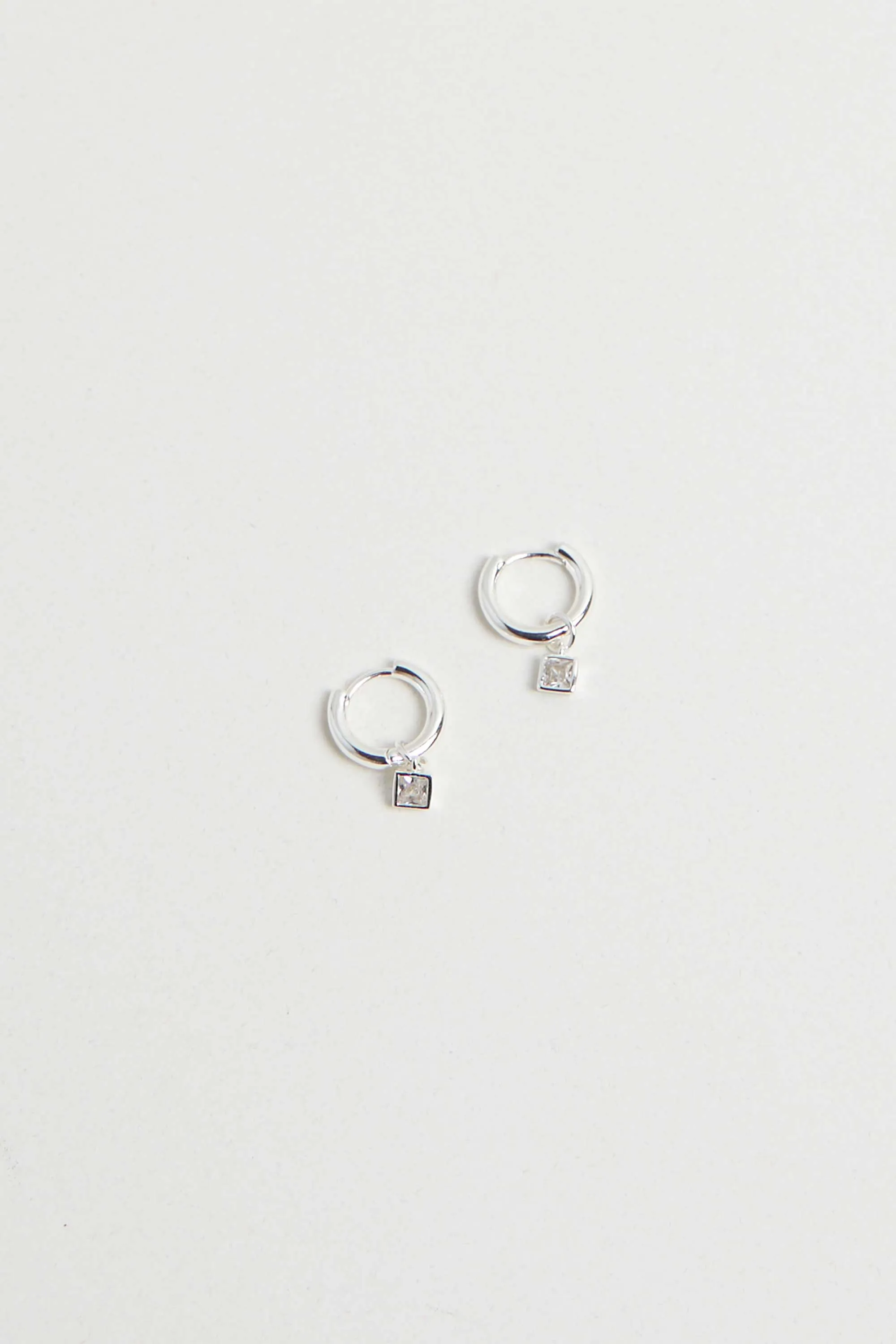 HOOP WITH GEM DROP sold by OAK AND FORT product image thumbnail 3