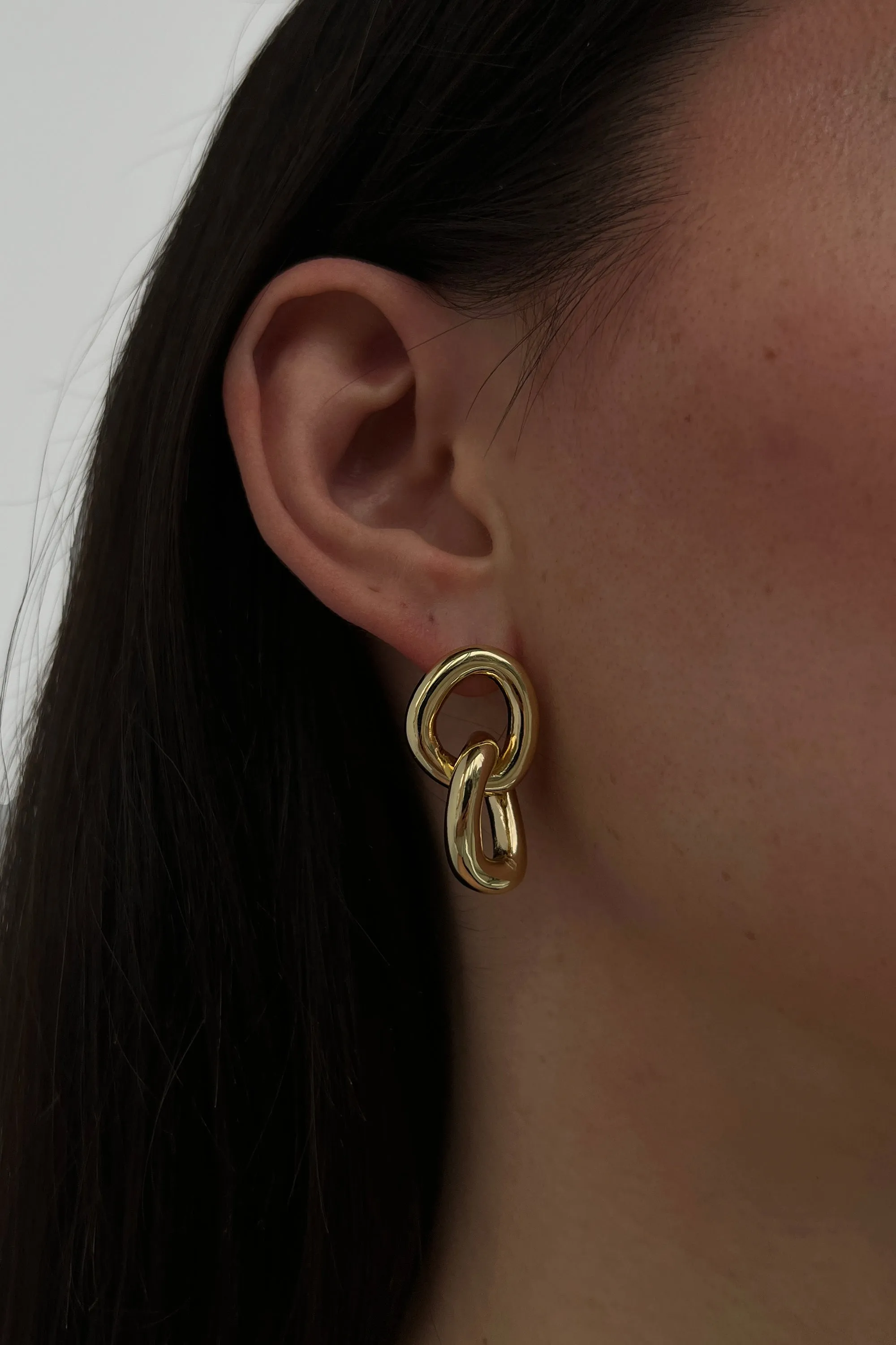 LINKED HOOP STUDS sold by OAK AND FORT