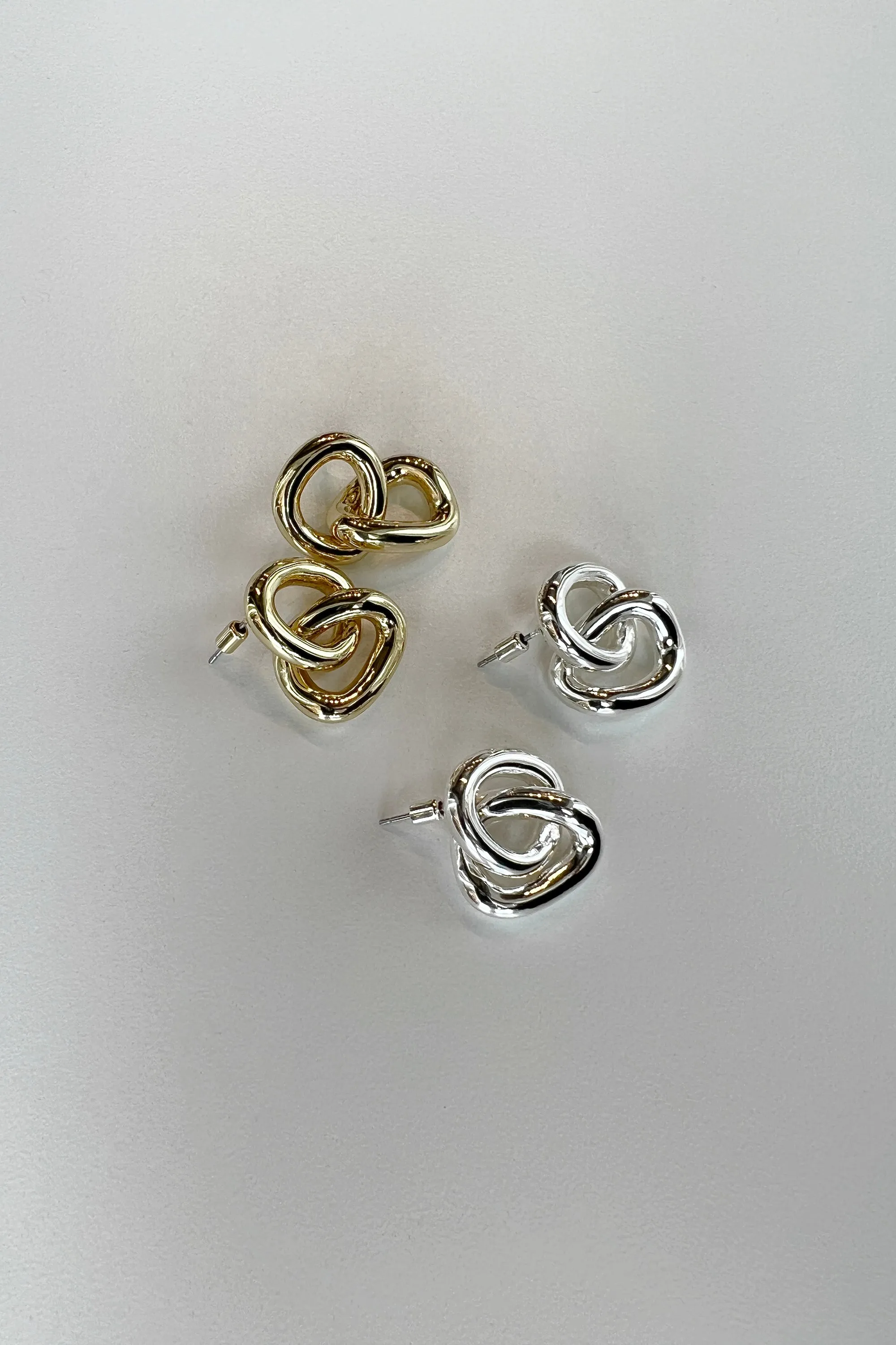 LINKED HOOP STUDS sold by OAK AND FORT product image thumbnail 2