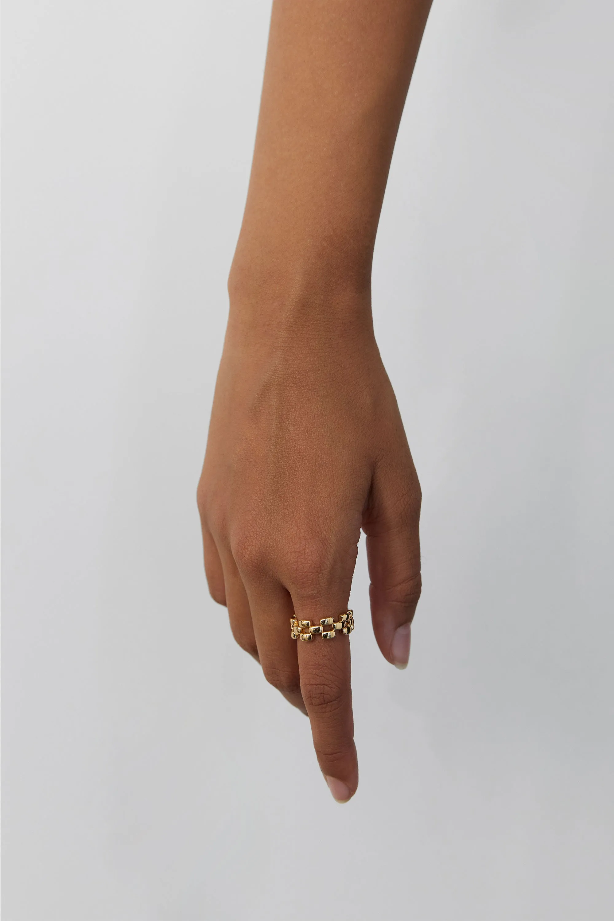 SQUARE CHAIN RING sold by OAK AND FORT product image thumbnail 3