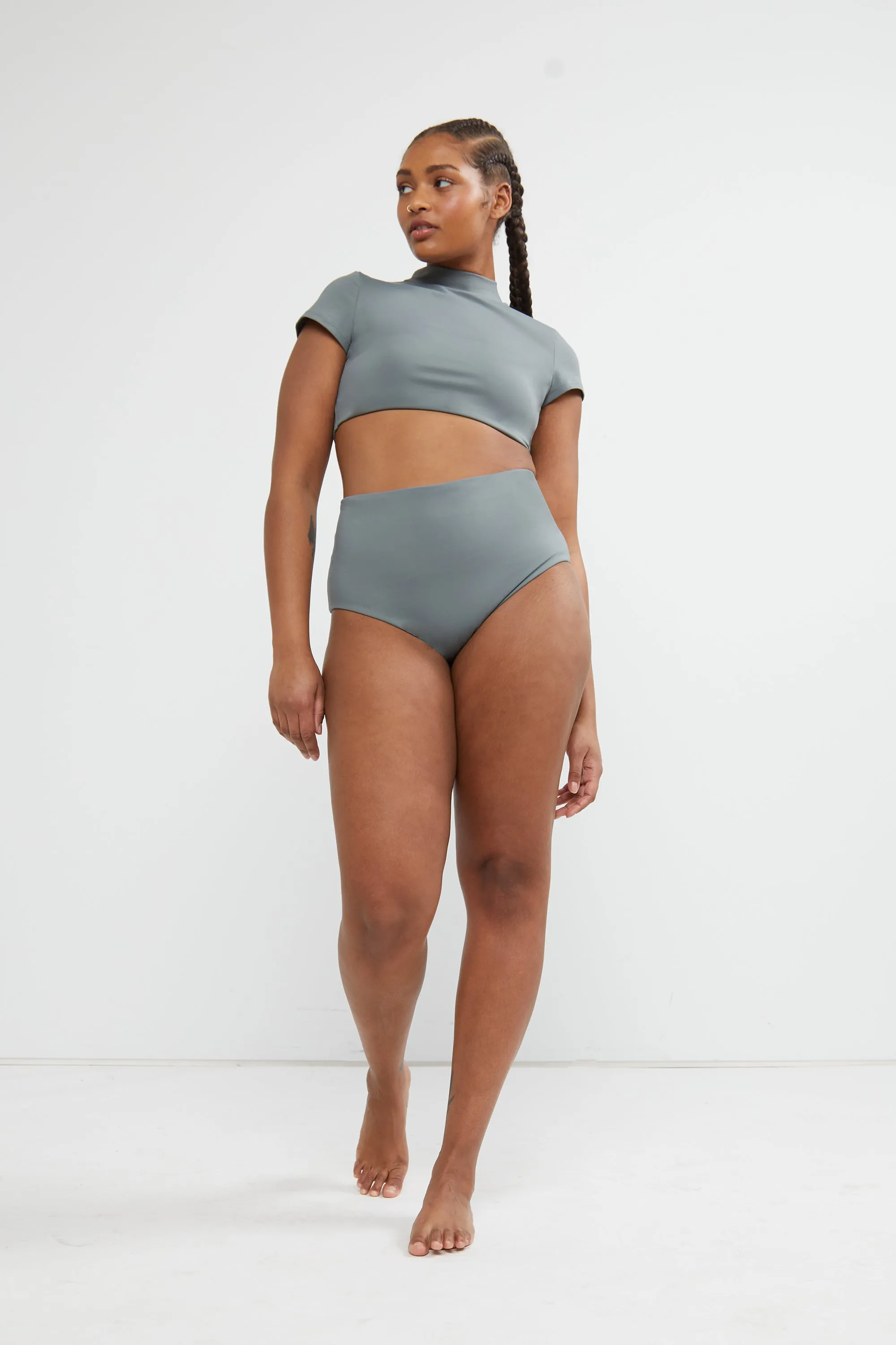 HIGH-RISE BIKINI BOTTOM sold by OAK AND FORT