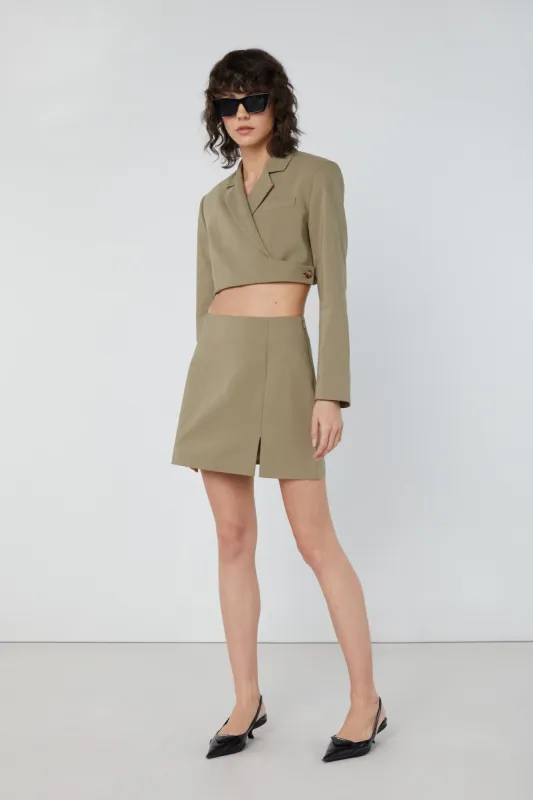 MINI SLIT SKIRT sold by OAK AND FORT