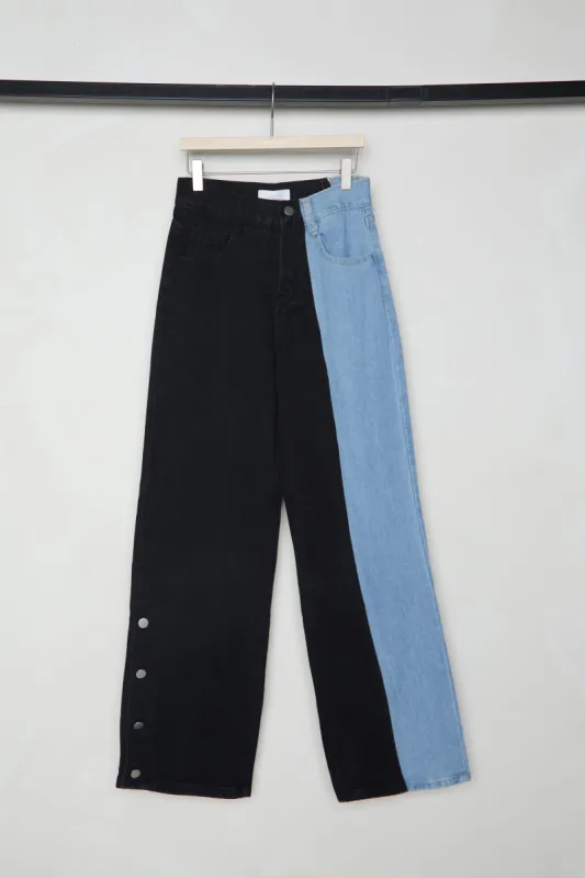 JEANS WITH PAINTED STRIPE sold by OAK AND FORT
