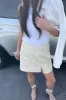 VEGAN LEATHER MINI SKIRT sold by OAK AND FORT