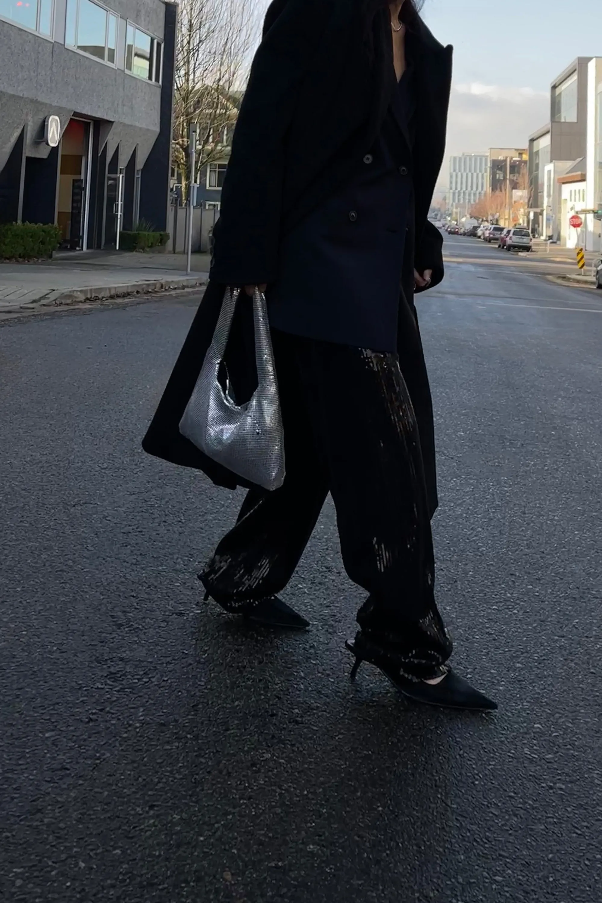 METAL KNIT SHOULDER BAG sold by OAK AND FORT product image thumbnail 3