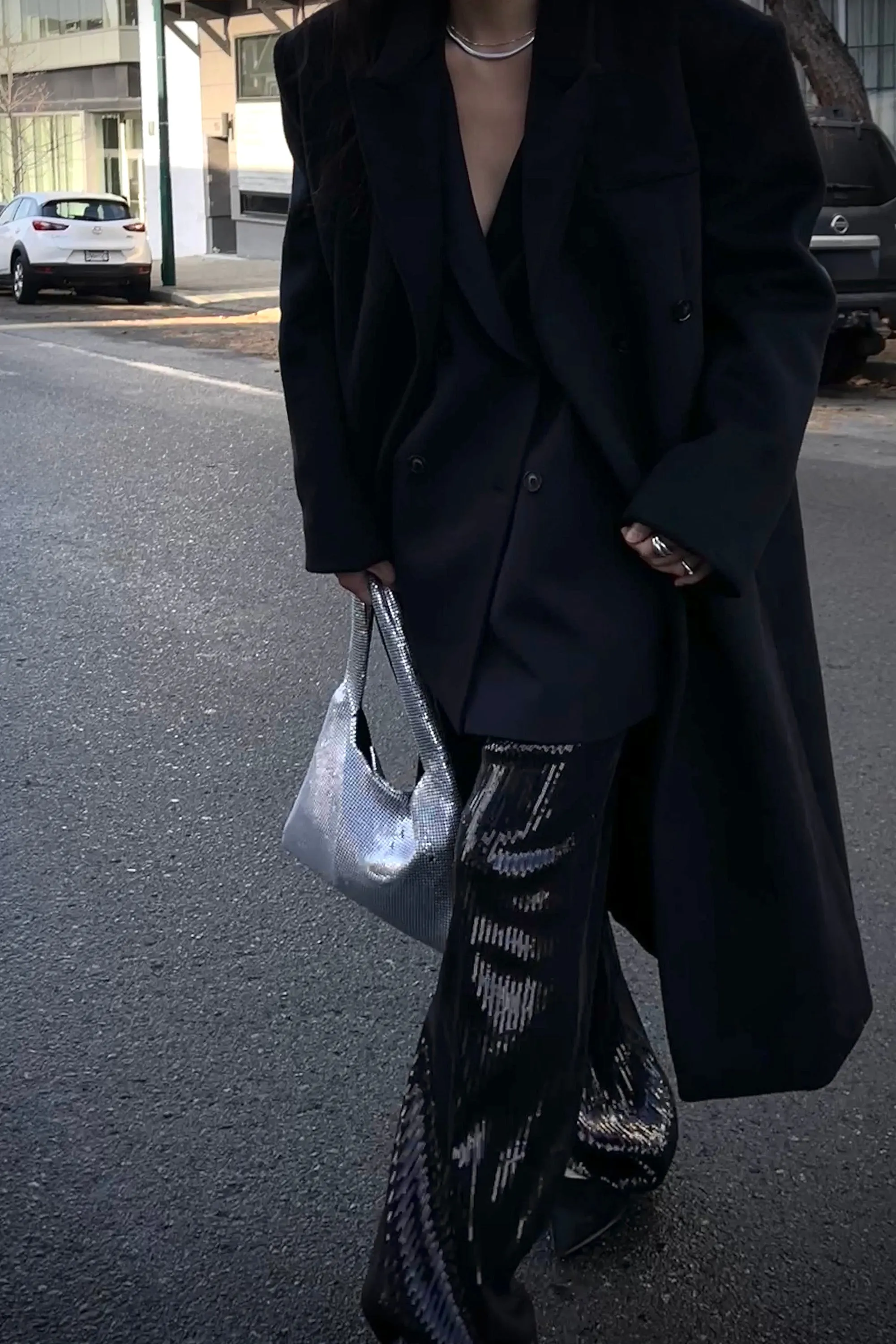 METAL KNIT SHOULDER BAG sold by OAK AND FORT product image thumbnail 2