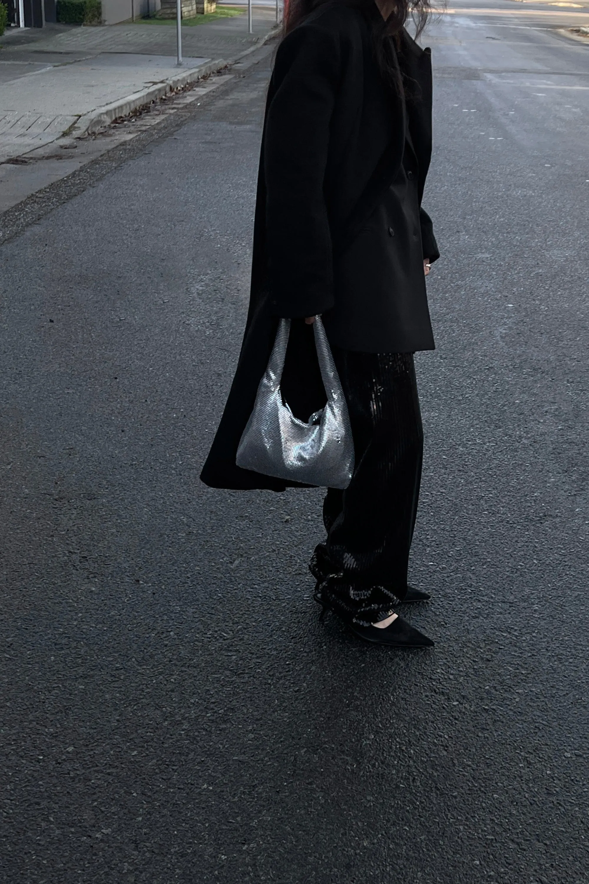 METAL KNIT SHOULDER BAG sold by OAK AND FORT product image thumbnail 4