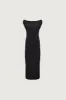 COWL NECKLINE OFF SHOULDER MIDI DRESS sold by OAK AND FORT