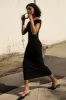 COWL NECKLINE OFF SHOULDER MIDI DRESS sold by OAK AND FORT