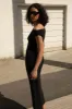 COWL NECKLINE OFF SHOULDER MIDI DRESS sold by OAK AND FORT