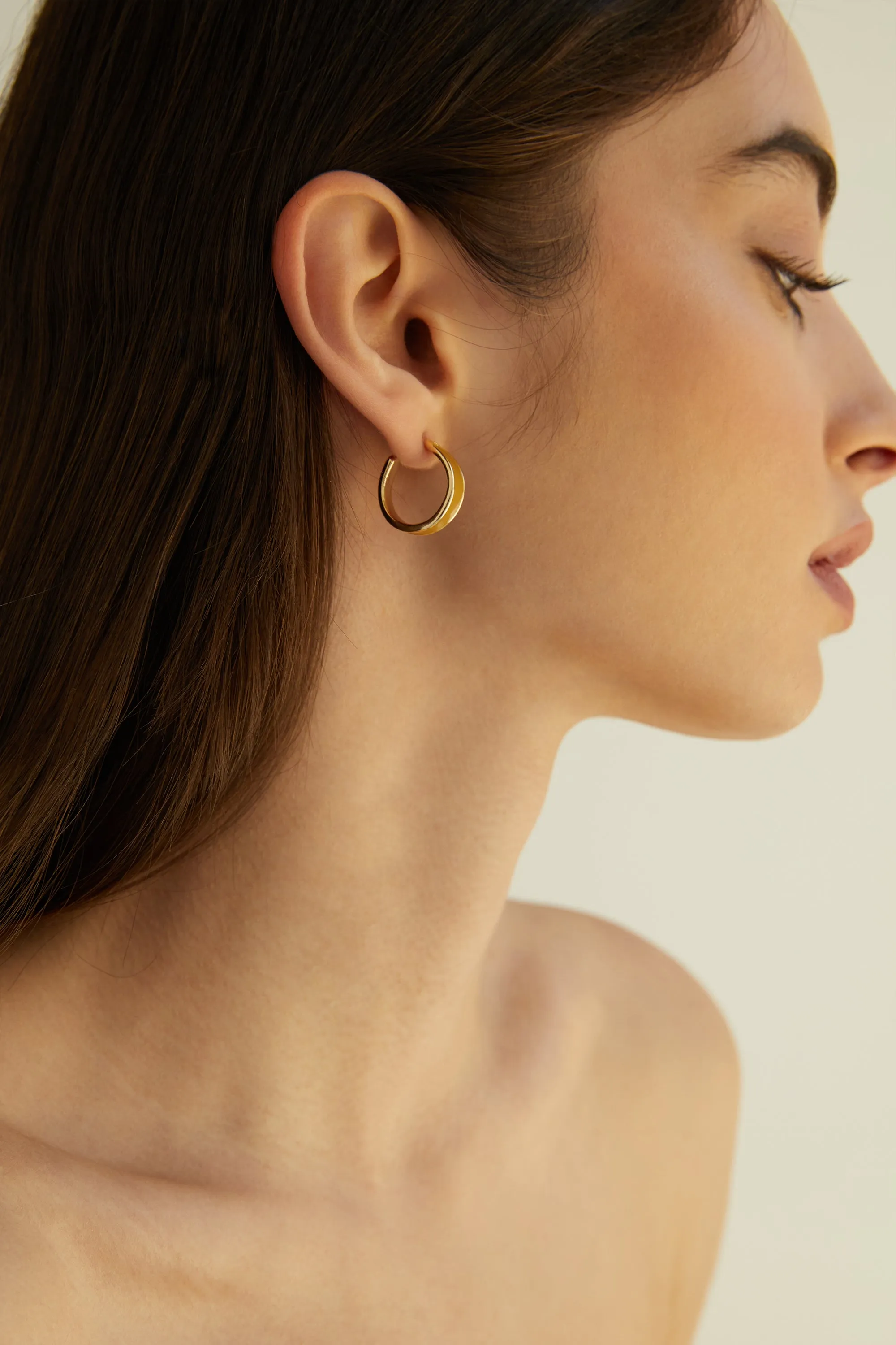 HOOP STONE EARRING sold by OAK AND FORT product image thumbnail 2