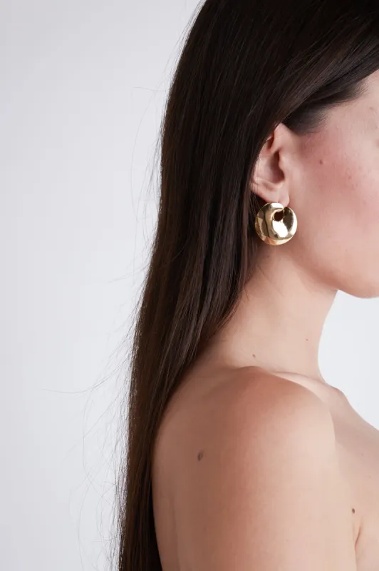 CIRCULAR FLAT EARRING sold by OAK AND FORT