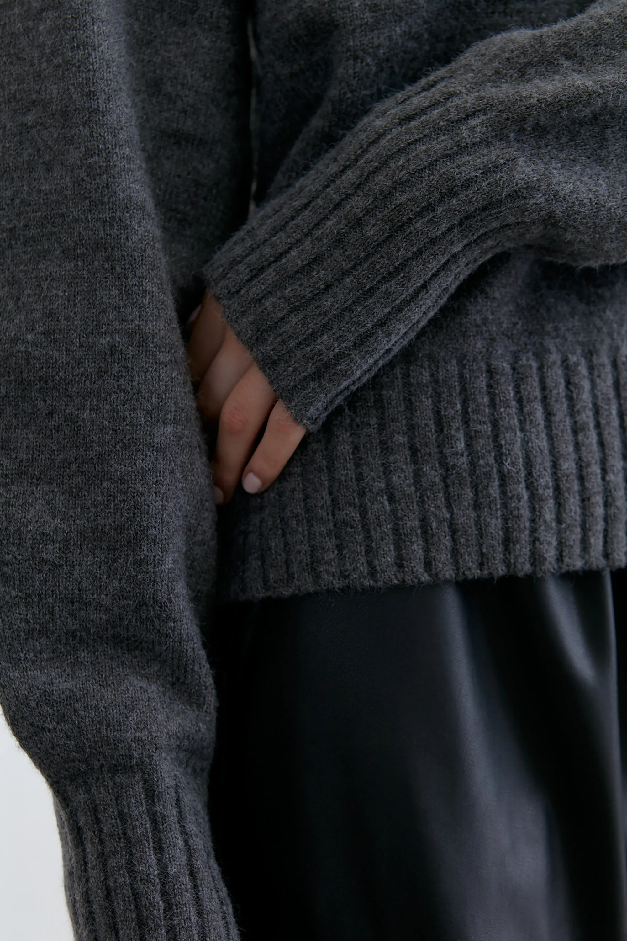 RELAXED FIT CREWNECK SWEATER sold by OAK AND FORT product image thumbnail 2