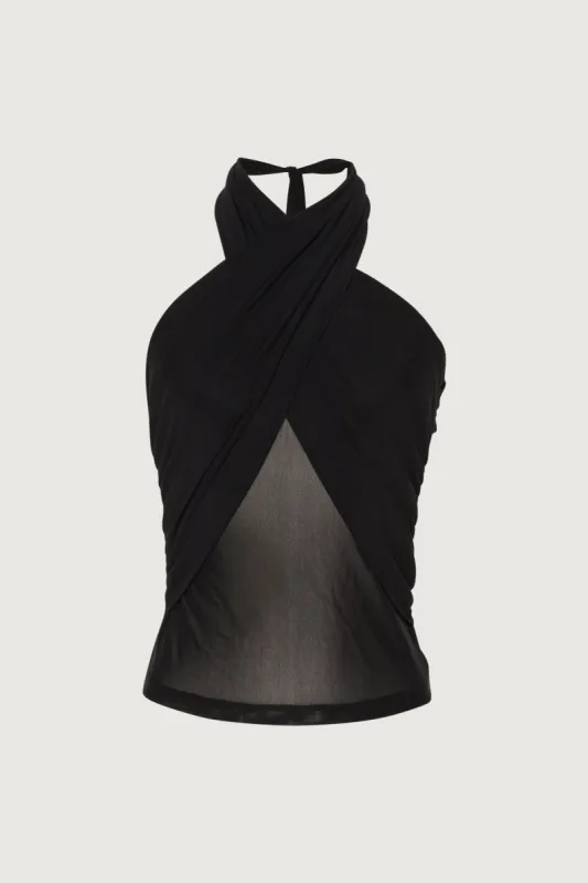 CROSSFRONT MESH TANK sold by OAK AND FORT