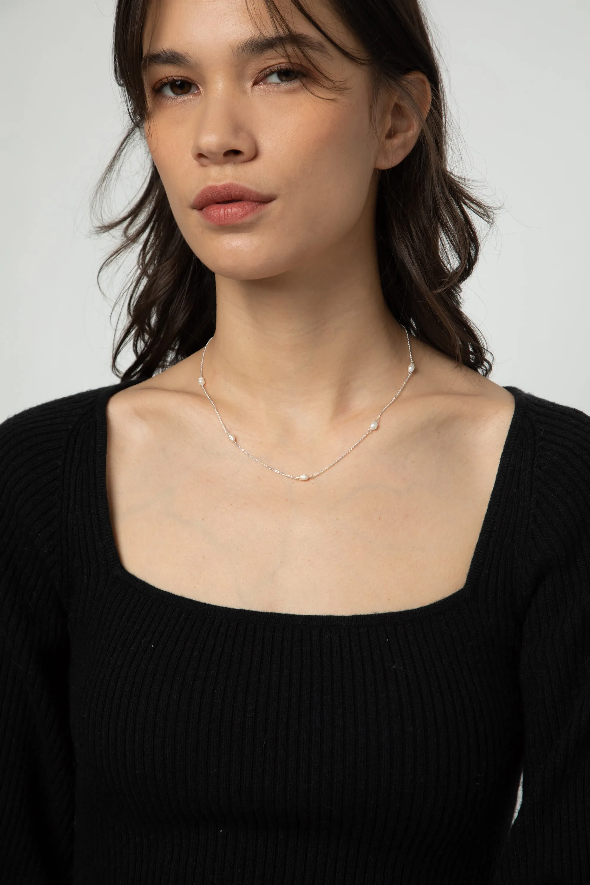 PEARL DETAIL NECKLACE sold by OAK AND FORT product image thumbnail 4