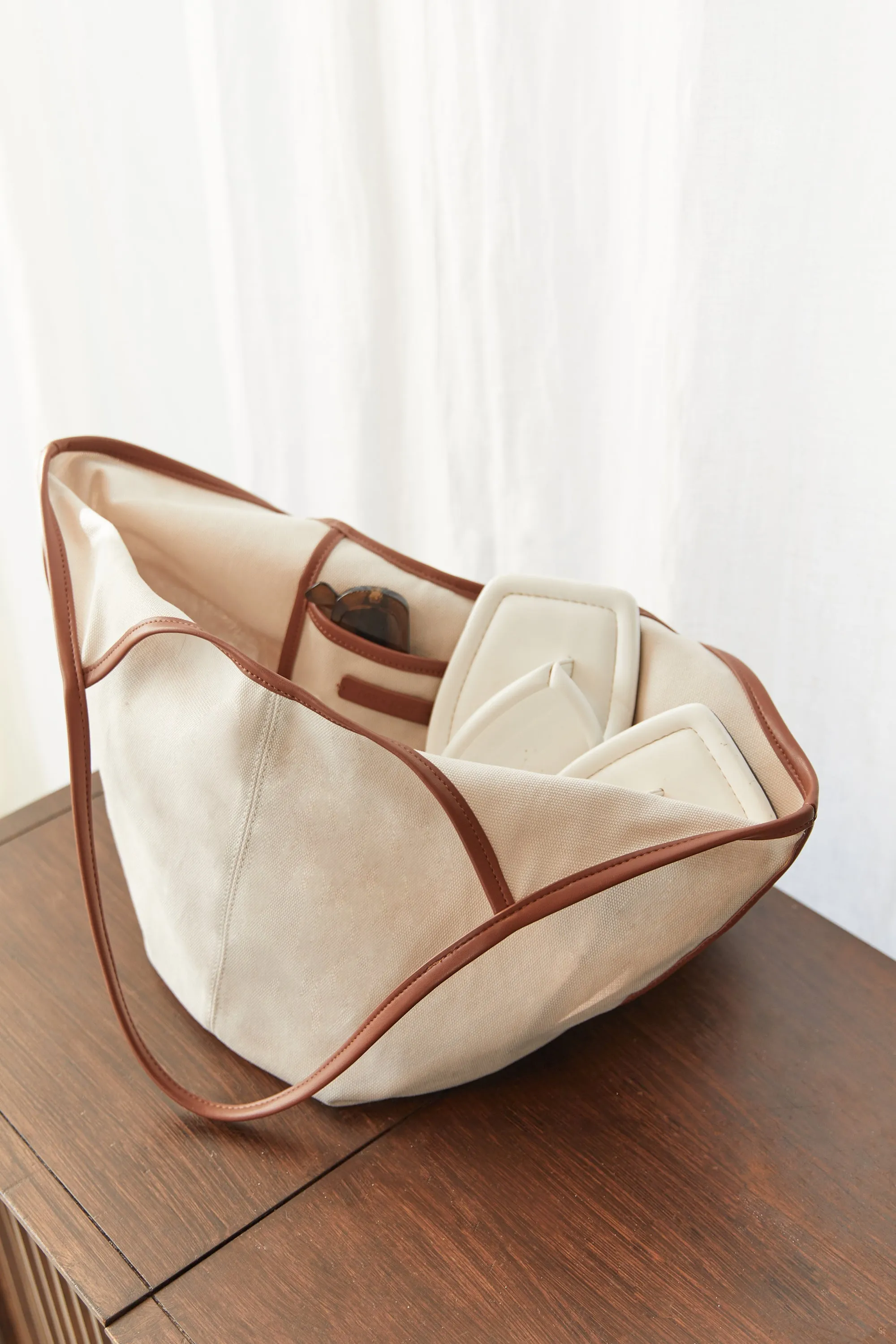 CANVAS BEACH TOTE sold by OAK AND FORT product image thumbnail 3