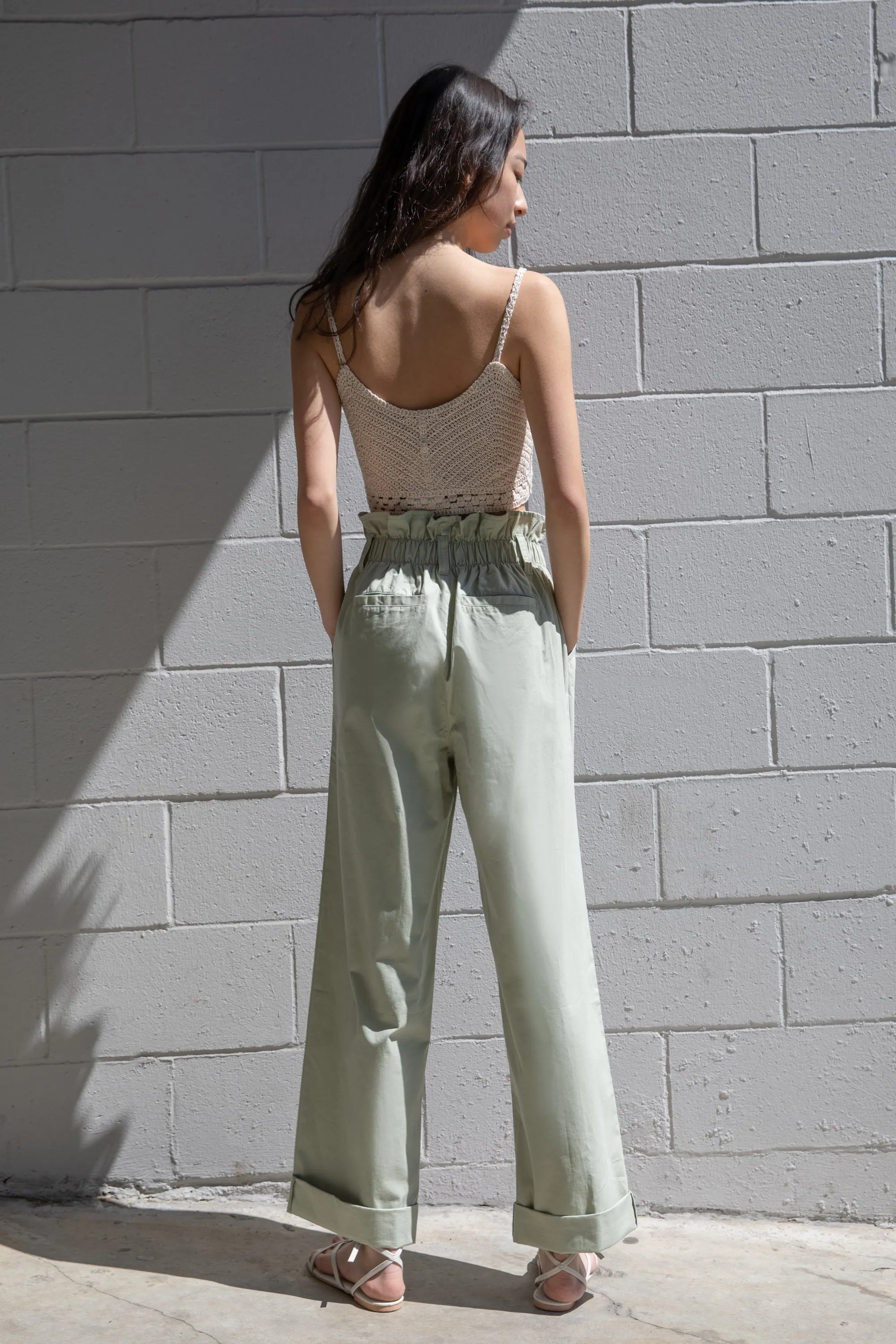 PAPERBAG WAIST PANTS sold by OAK AND FORT product image thumbnail 3