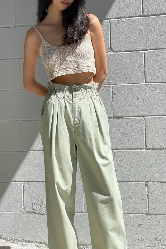 PAPERBAG WAIST PANTS sold by OAK AND FORT