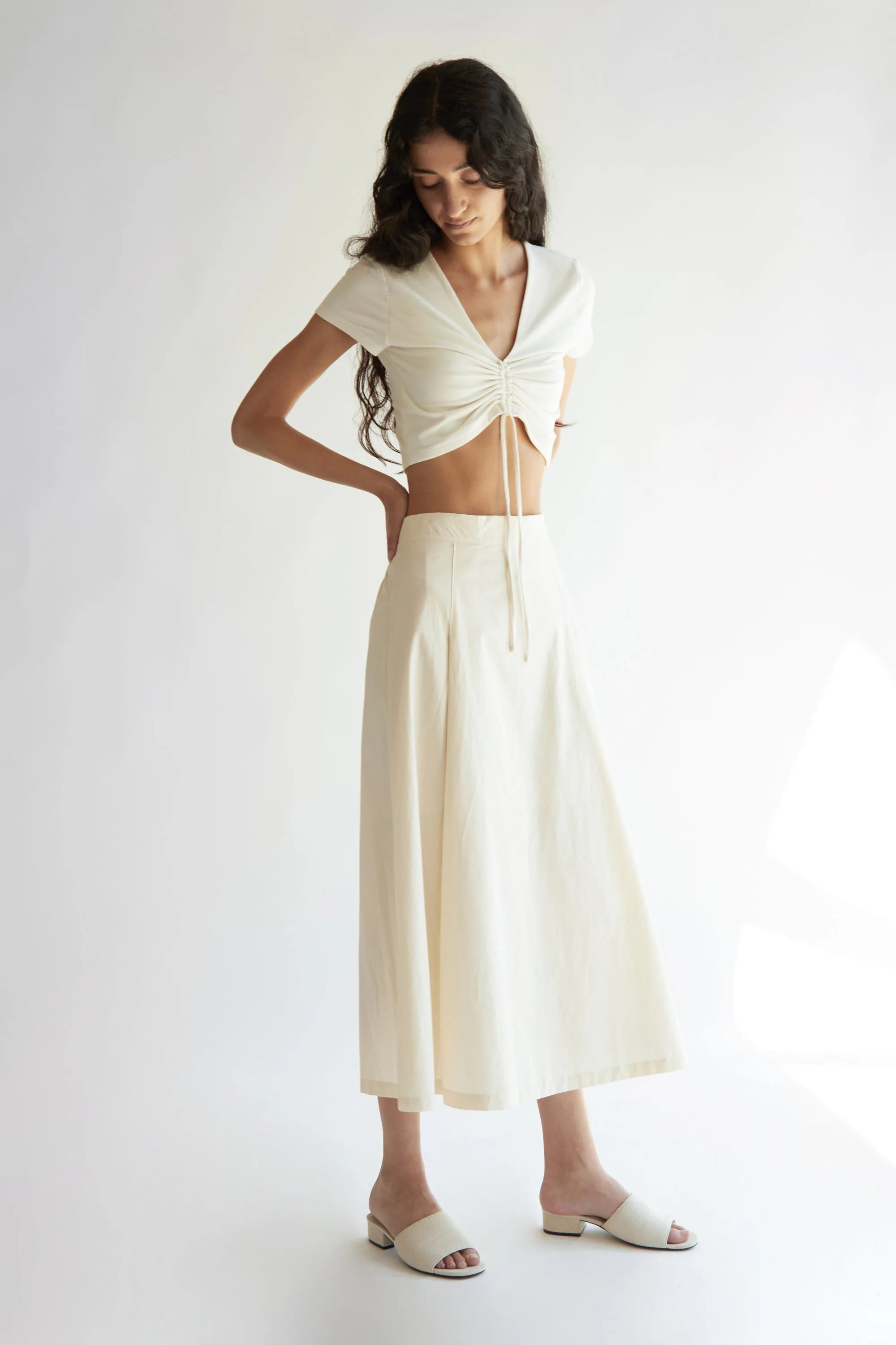 MIDI A-LINE SKIRT sold by OAK AND FORT product image thumbnail 3