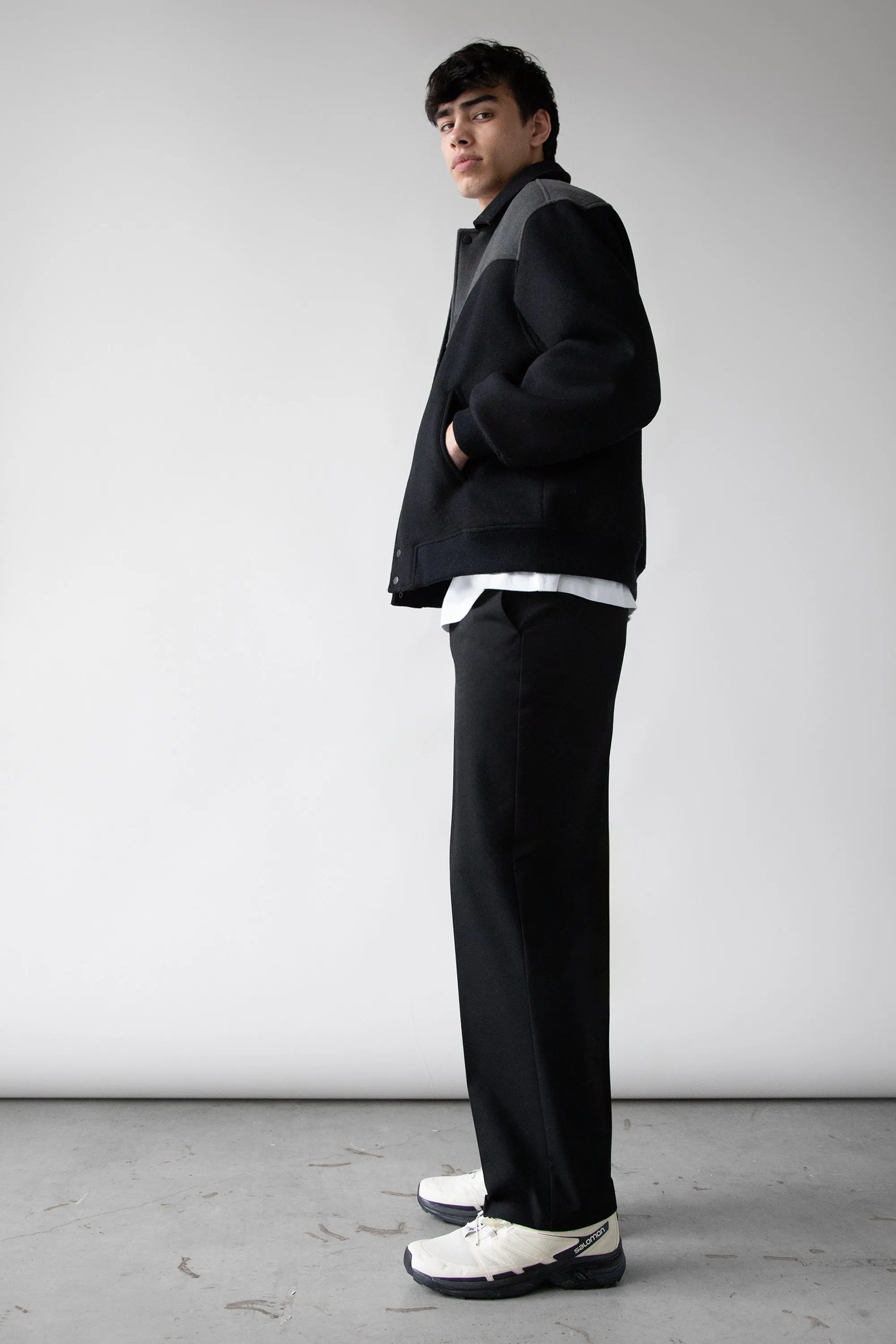 WESTERN INSPIRED WOOL-BLEND BOMBER JACKET sold by OAK AND FORT product image thumbnail 4