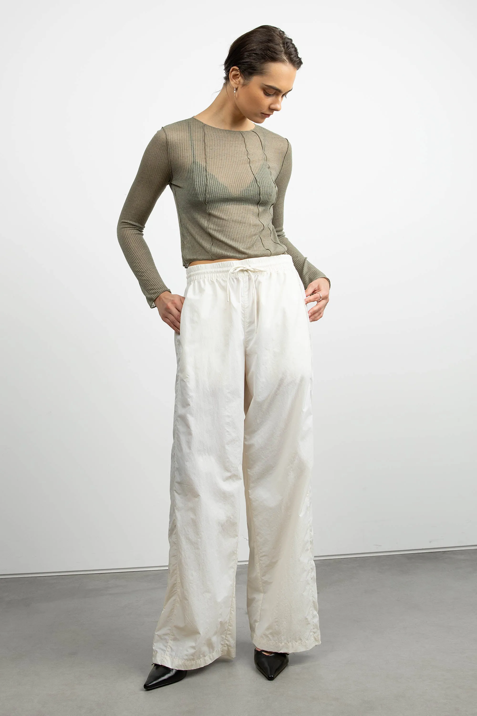 EXPOSED SEAM LONG SLEEVE TOP sold by OAK AND FORT product image thumbnail 5