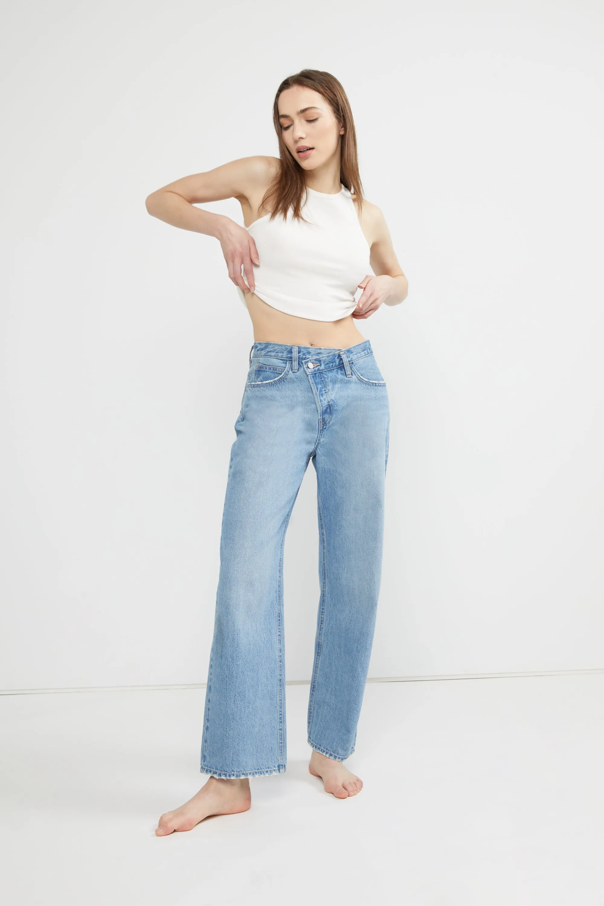 CROSSFRONT STRAIGHT LEG JEAN sold by OAK AND FORT product image thumbnail 5
